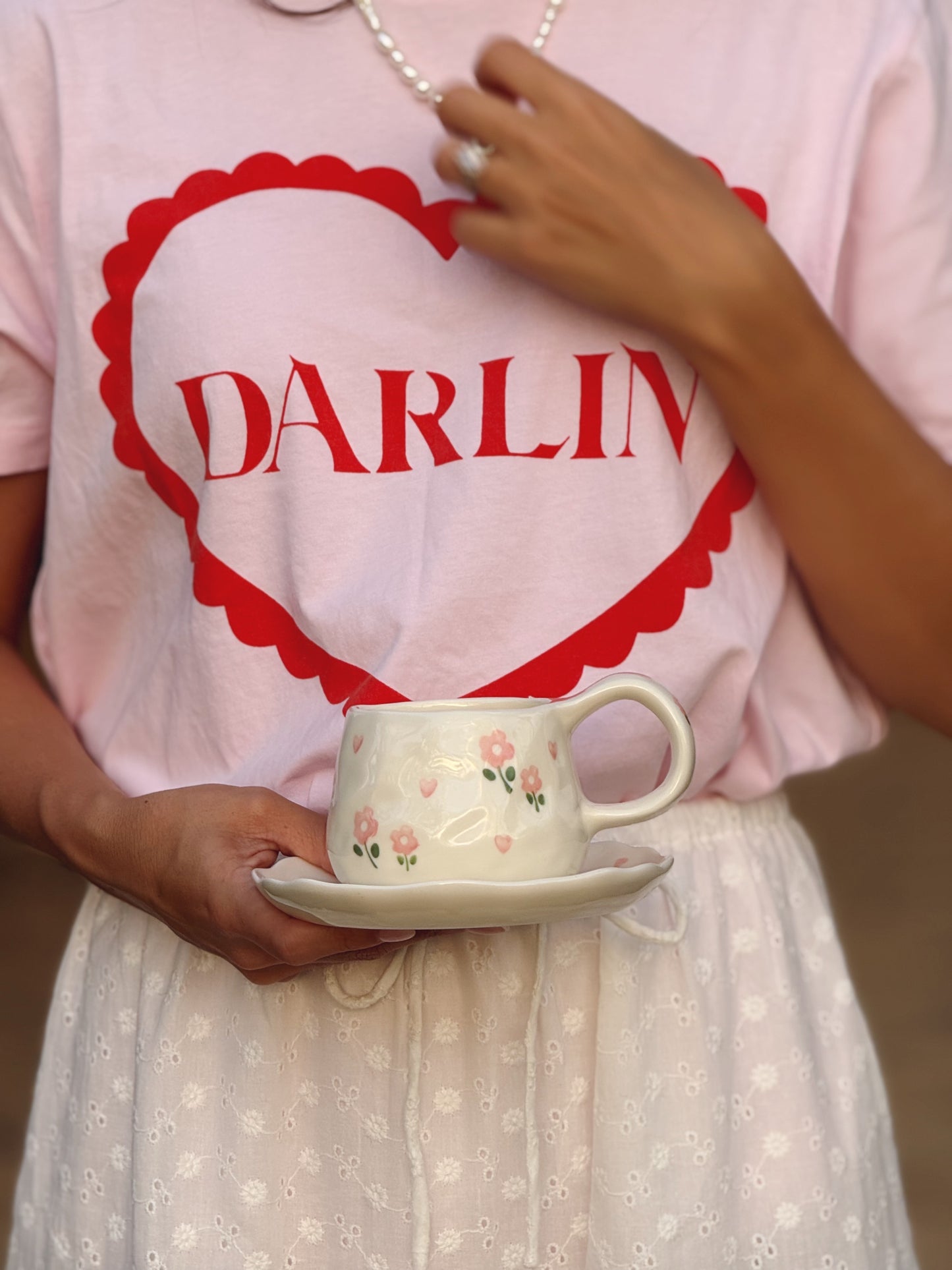 Audrey Ceramic Cup and Saucer