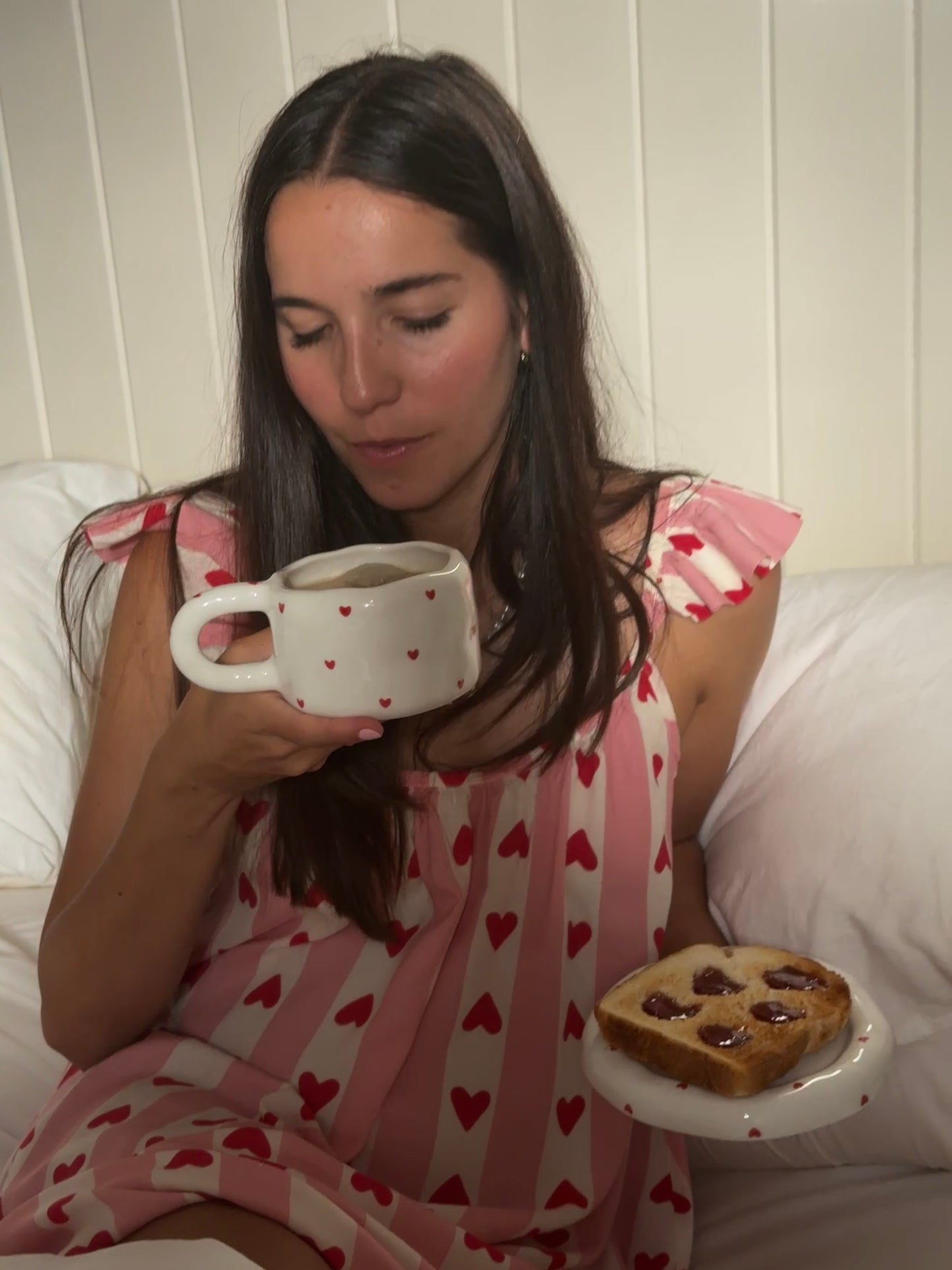 Heart to Heart Ceramic Cup and Saucer
