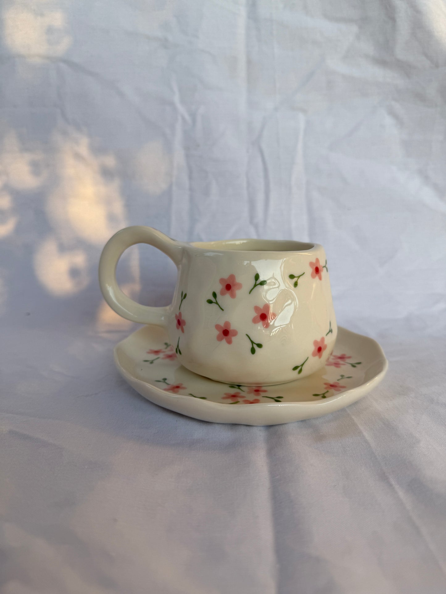Daisy Eve Ceramic Cup and Saucer