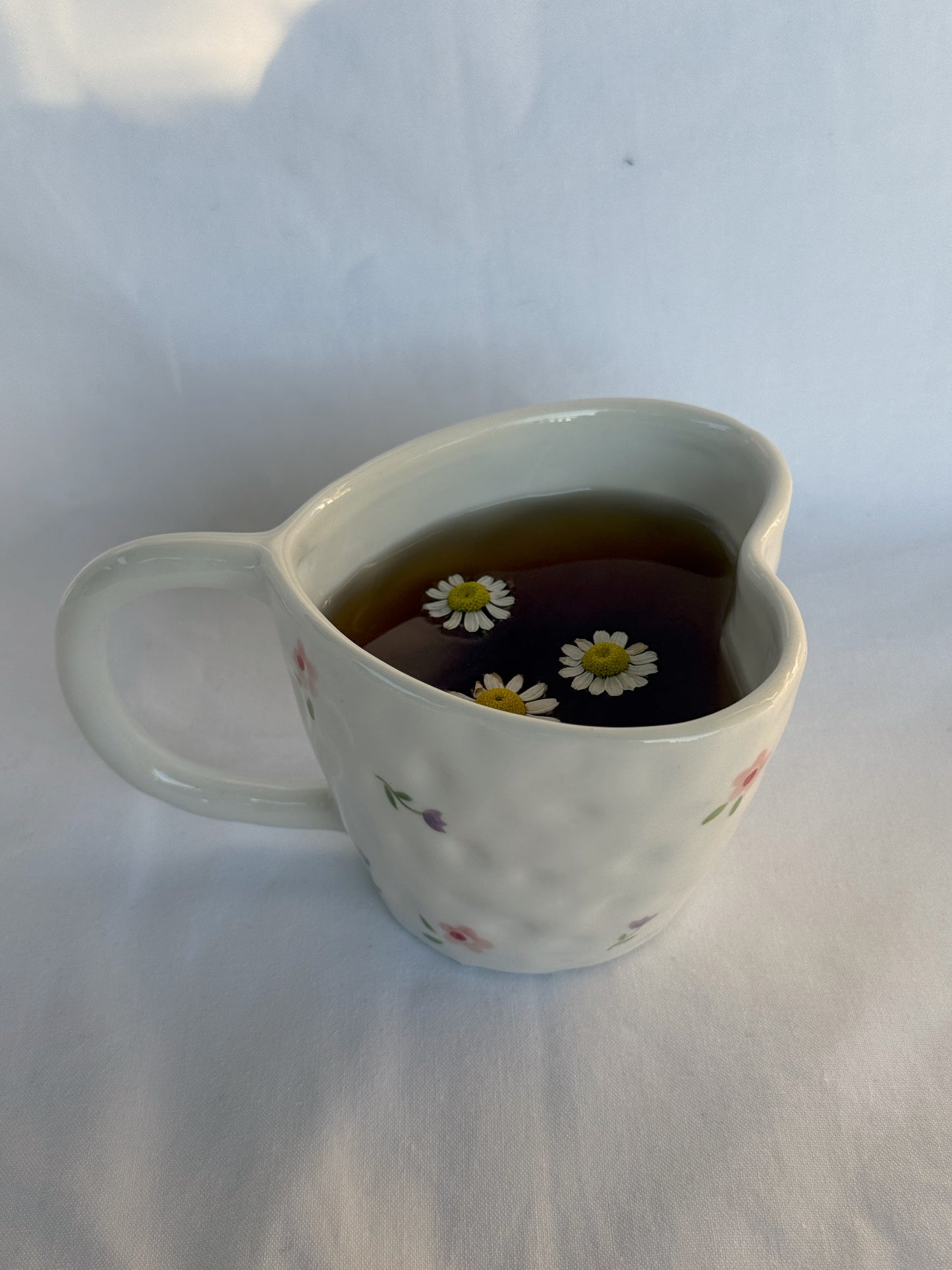 Junie Bloom Ceramic Heart Mug