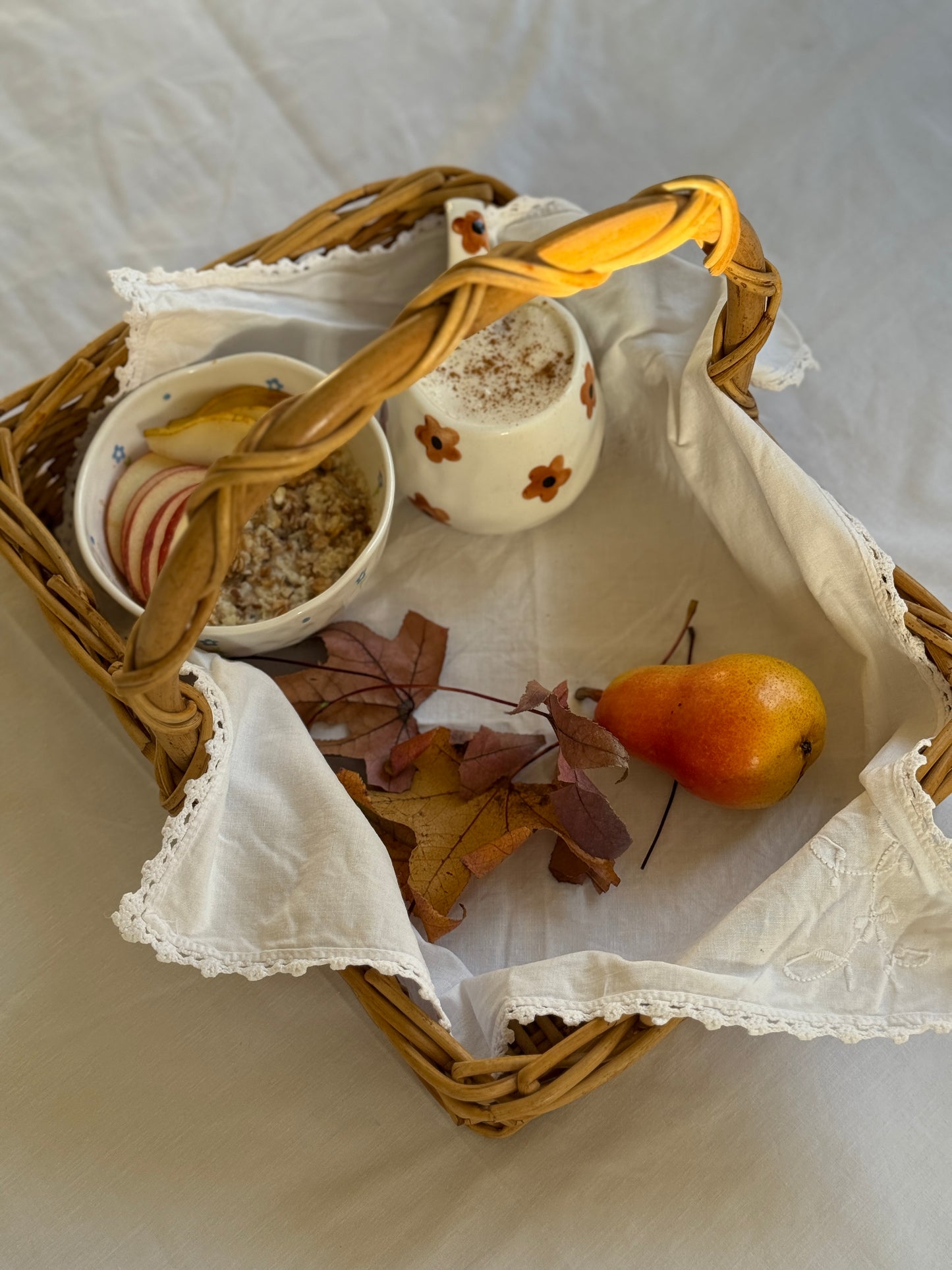 Honey Ceramic Mug and Saucer