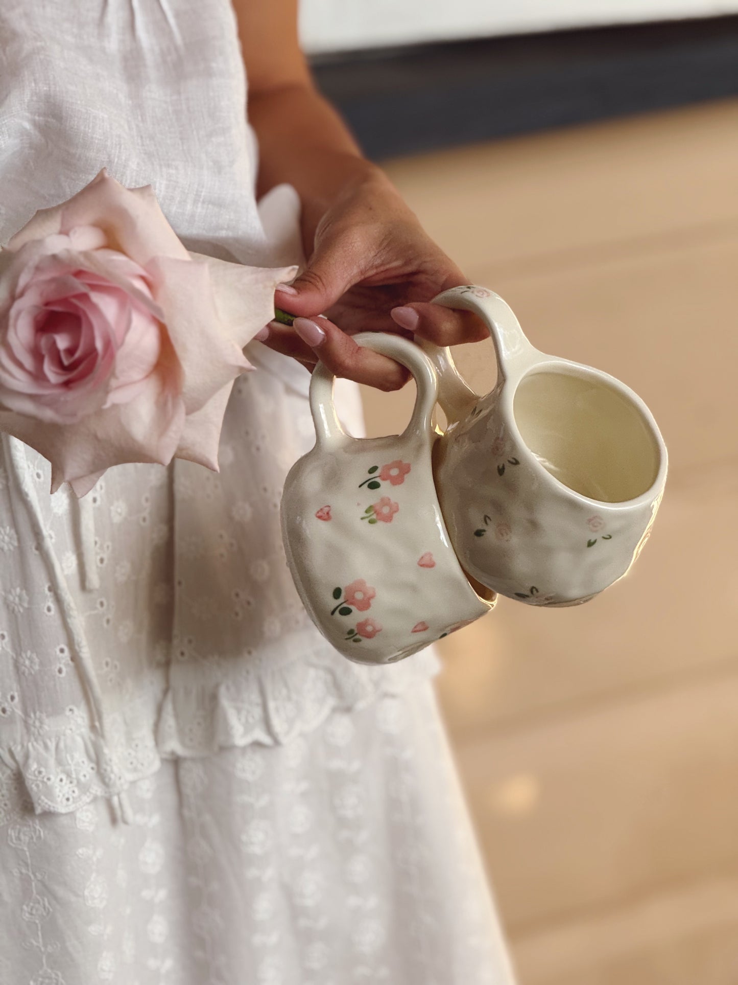 Audrey Ceramic Cup and Saucer