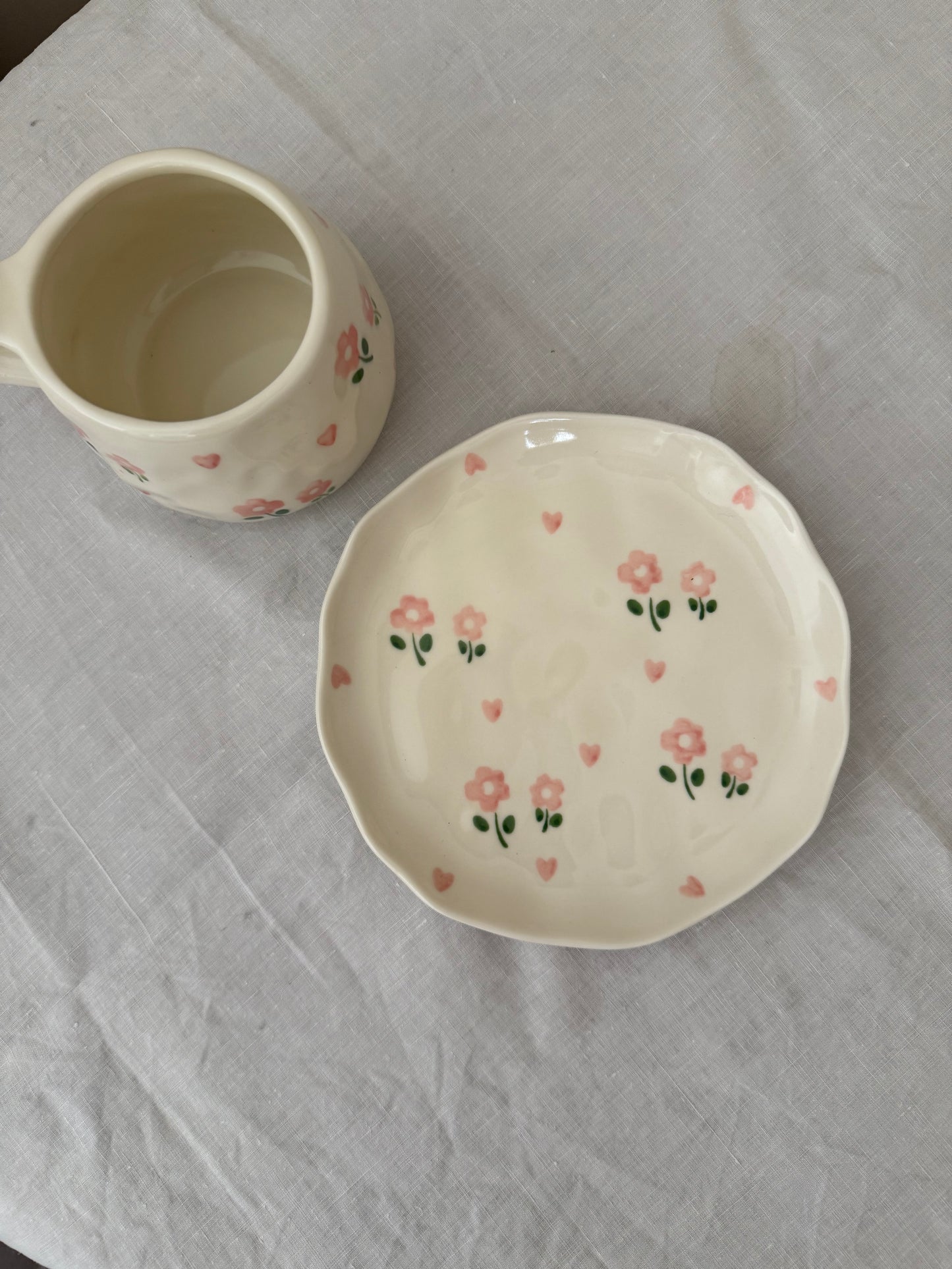 Audrey Ceramic Cup and Saucer