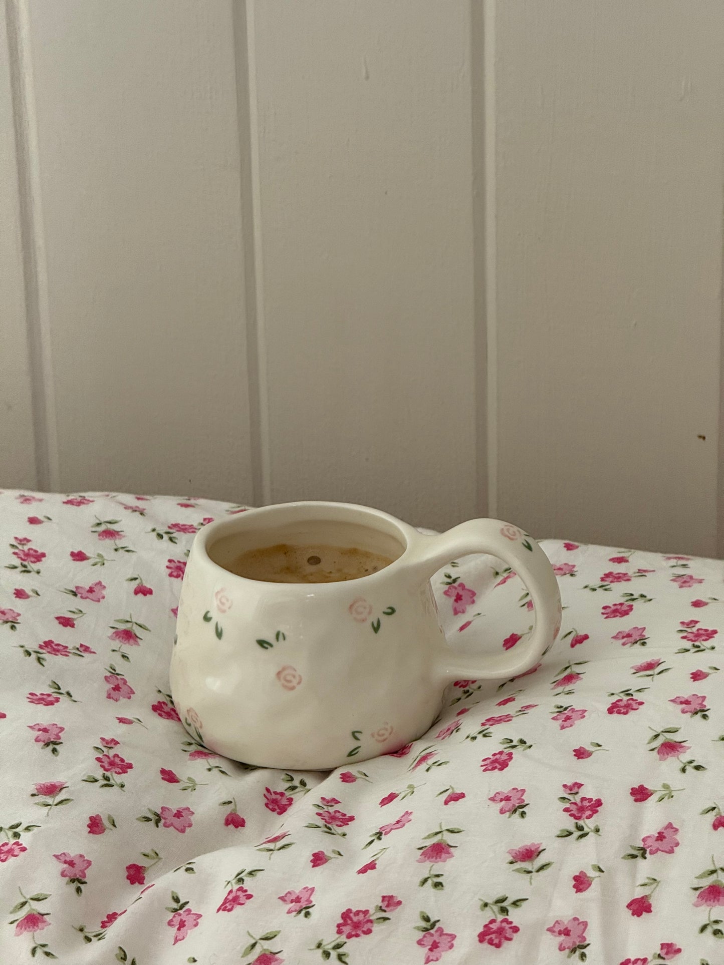 Rose Ceramic Cup and Saucer