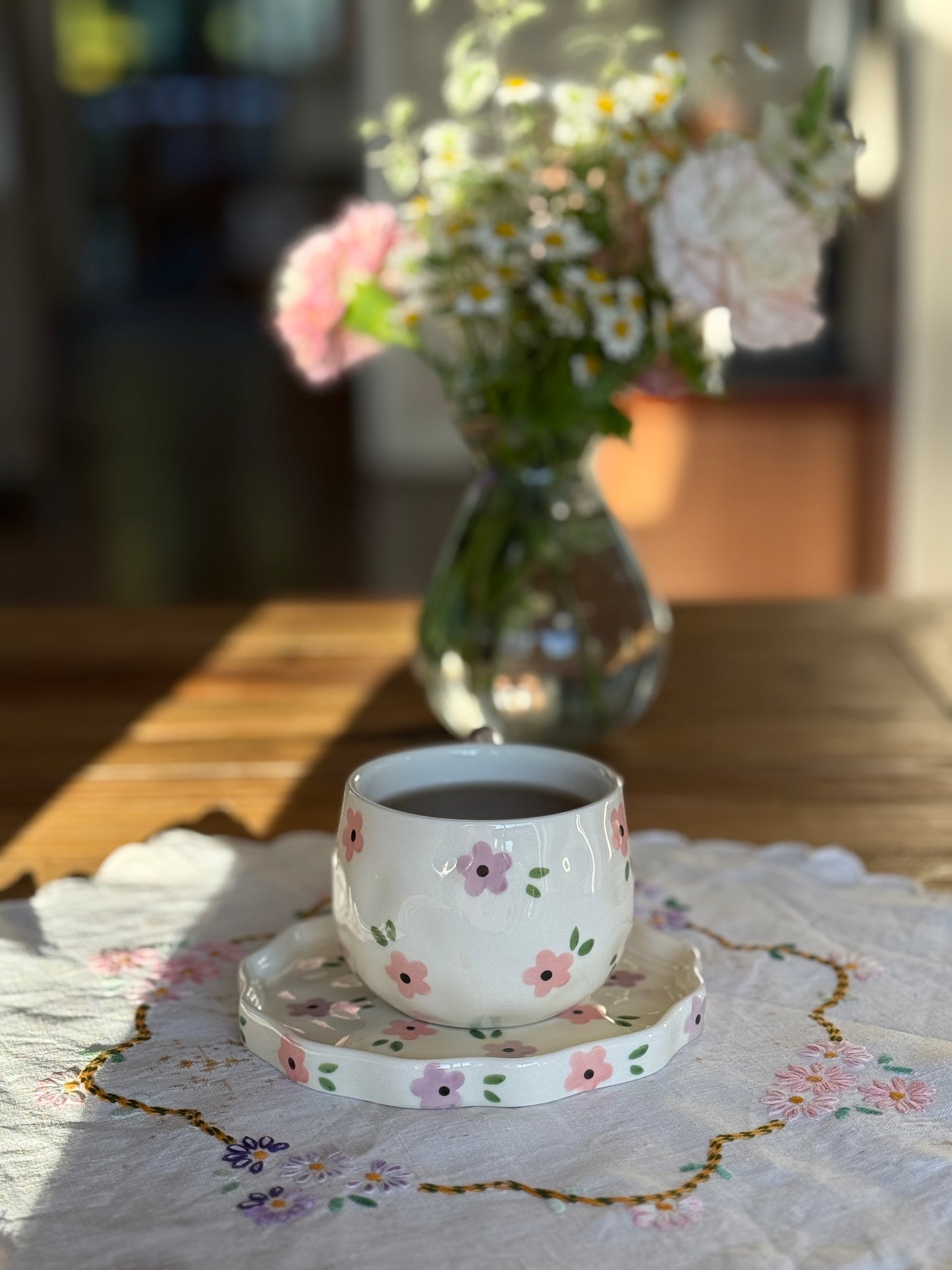 Noa May Ceramic Cup and Saucer