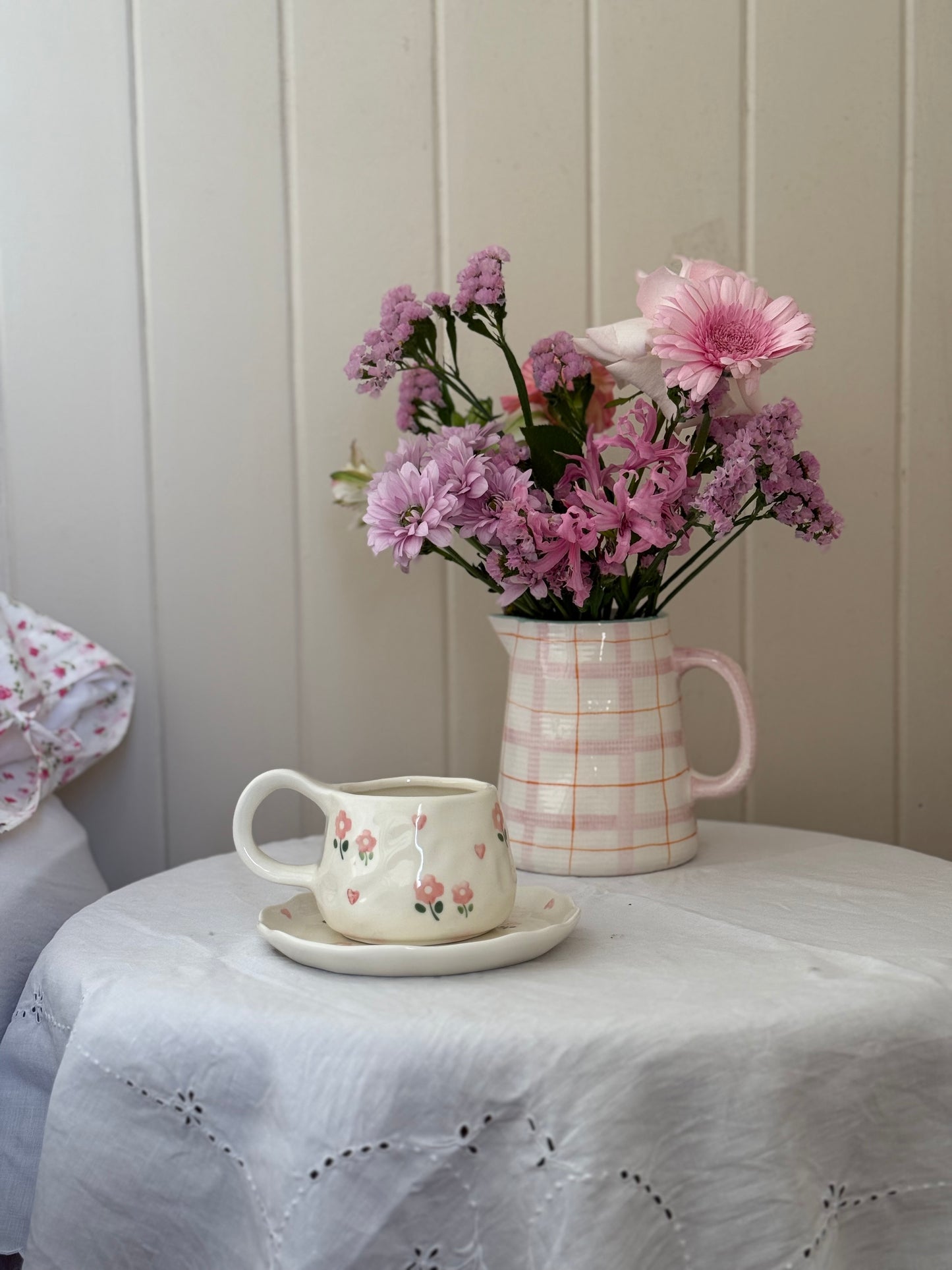 Audrey Ceramic Cup and Saucer
