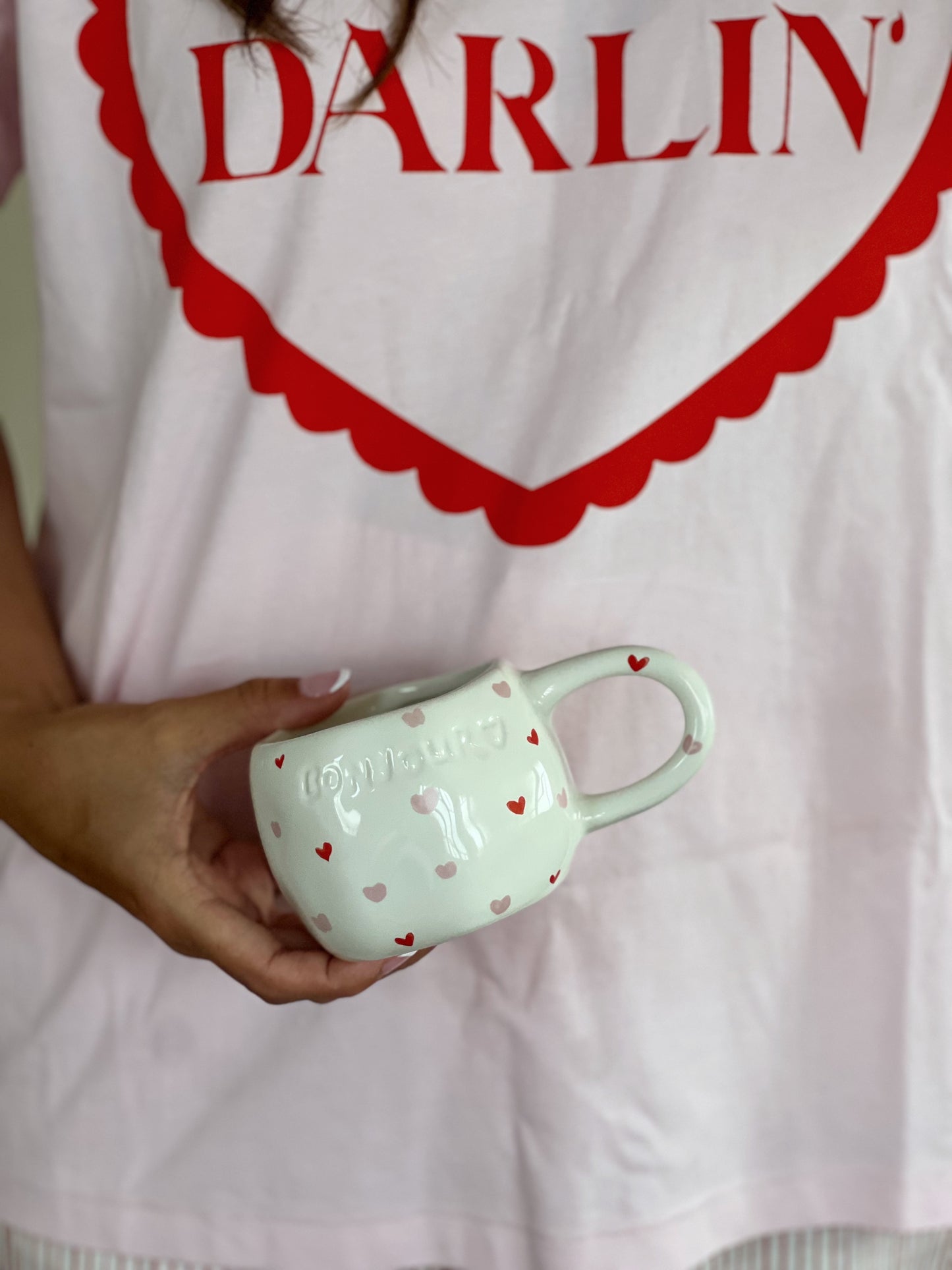 French Kiss Ceramic Cup and Saucer