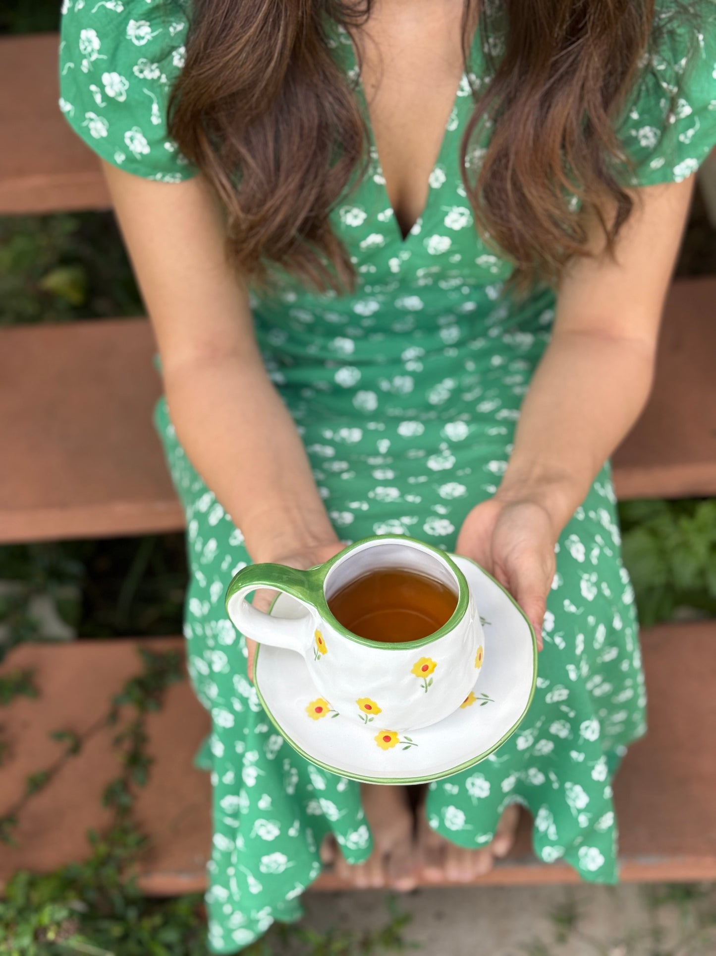 Marigold Ceramic Cup and Saucer