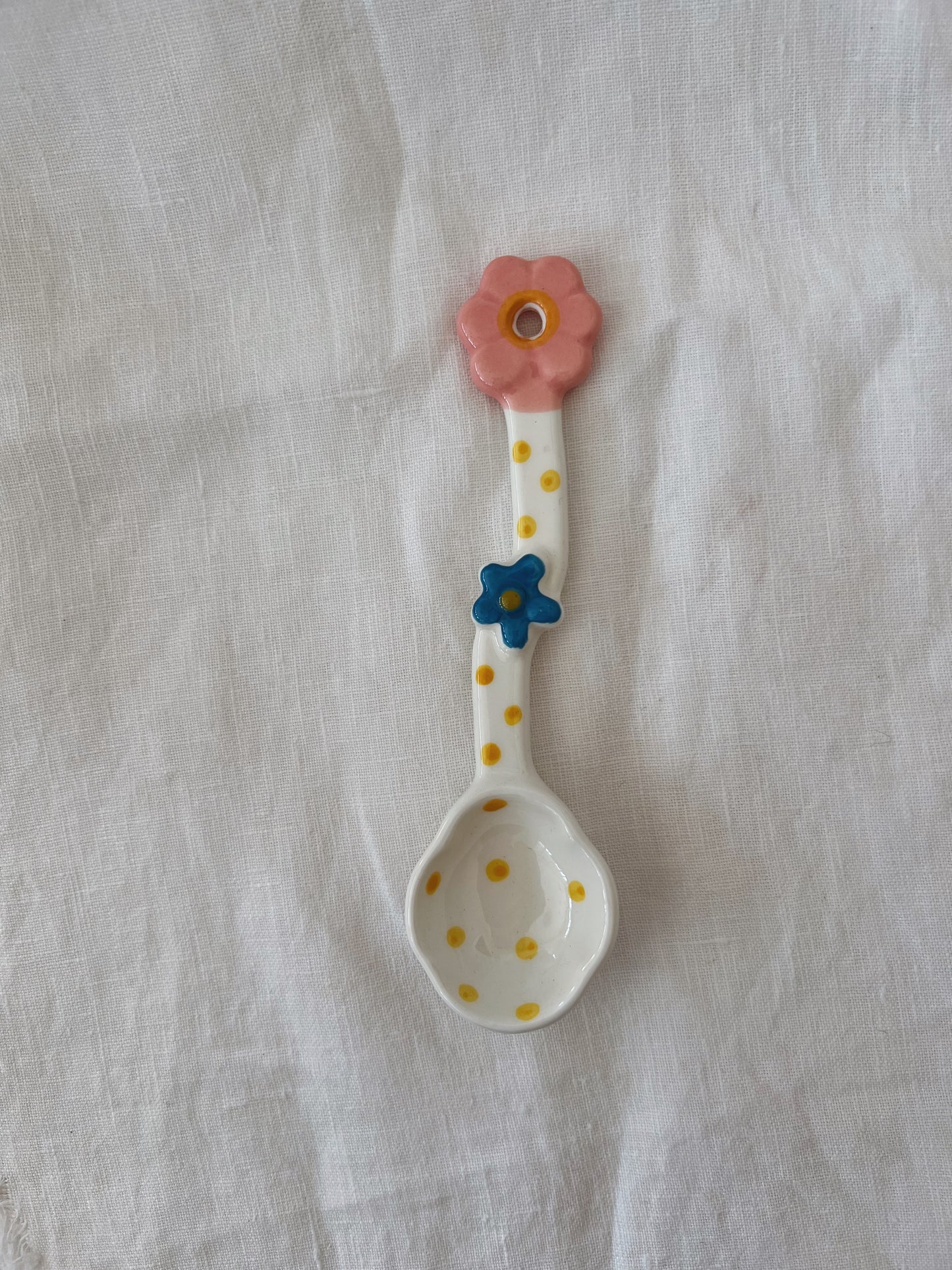 Love Blooms Ceramic Spoon