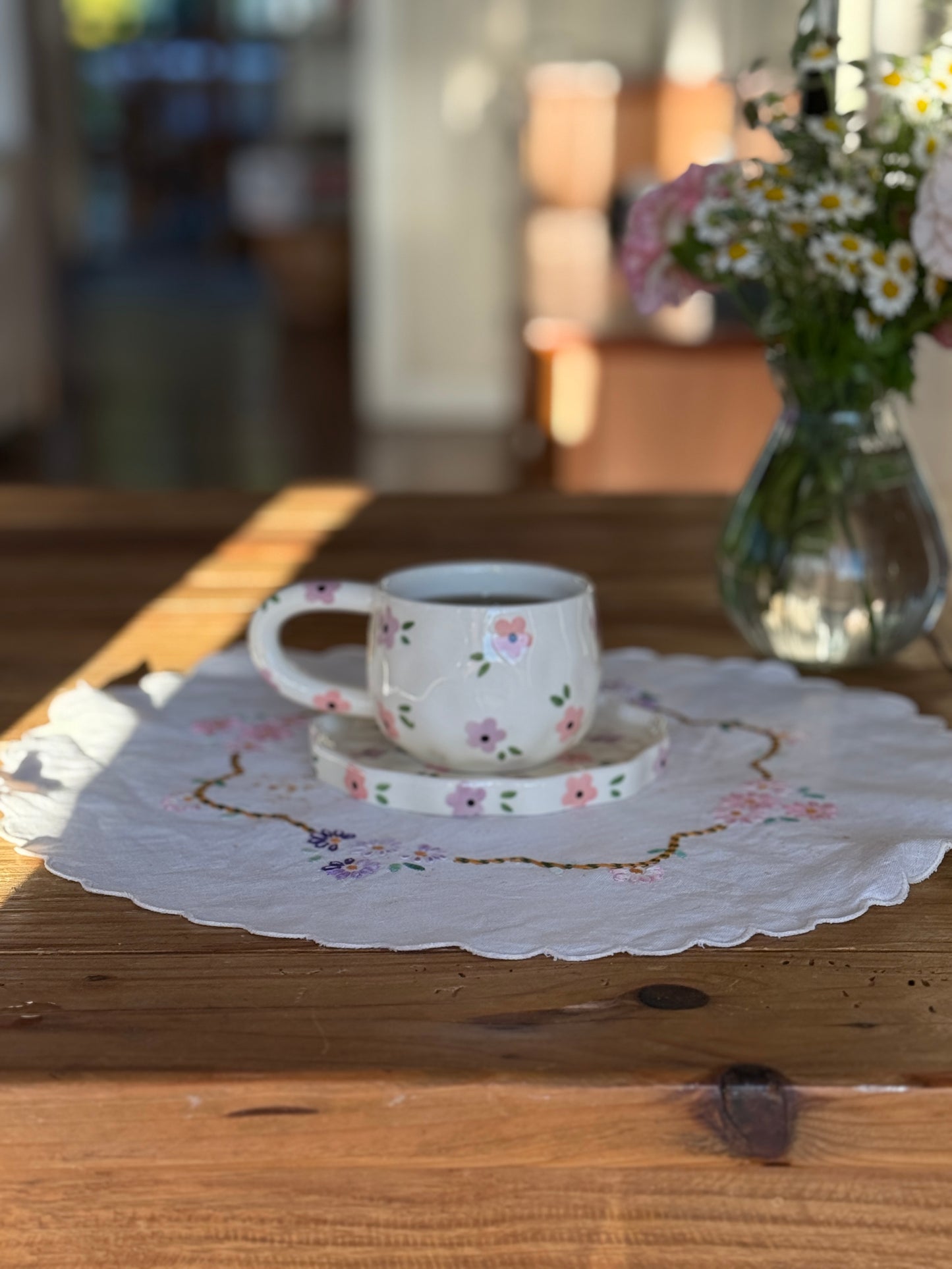 Noa May Ceramic Cup and Saucer