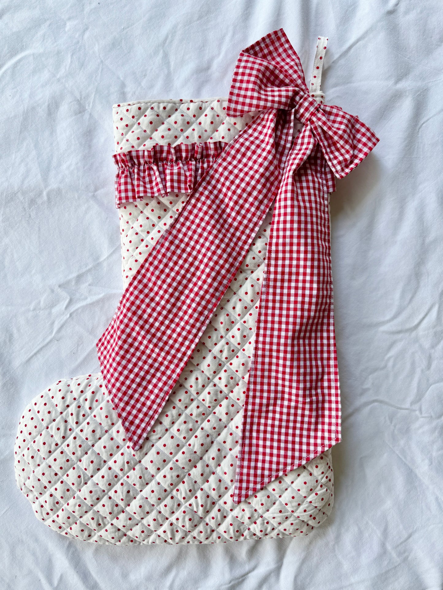 Maison Quilted Christmas Stocking
