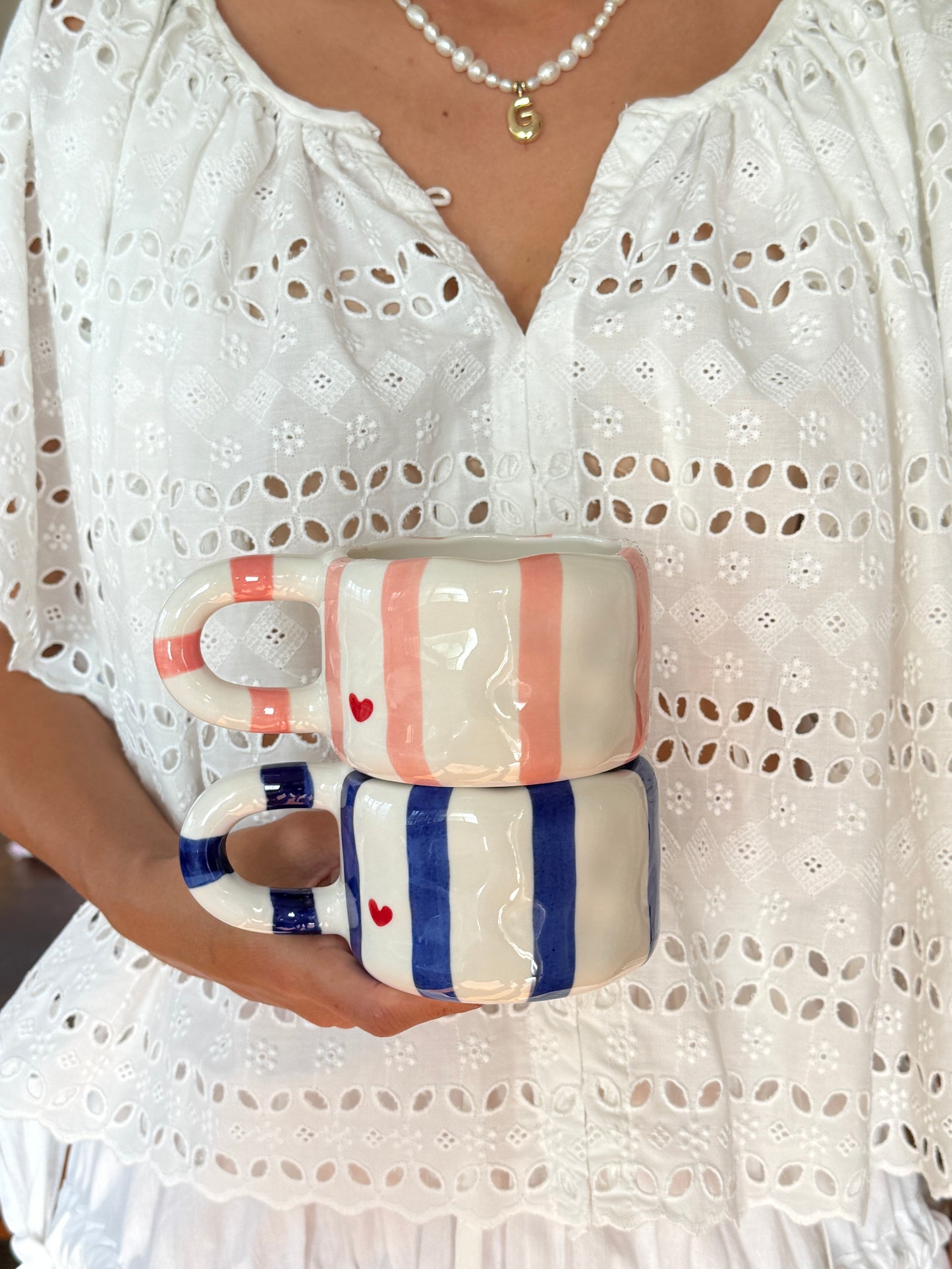 The Love Letter Stripe Mug