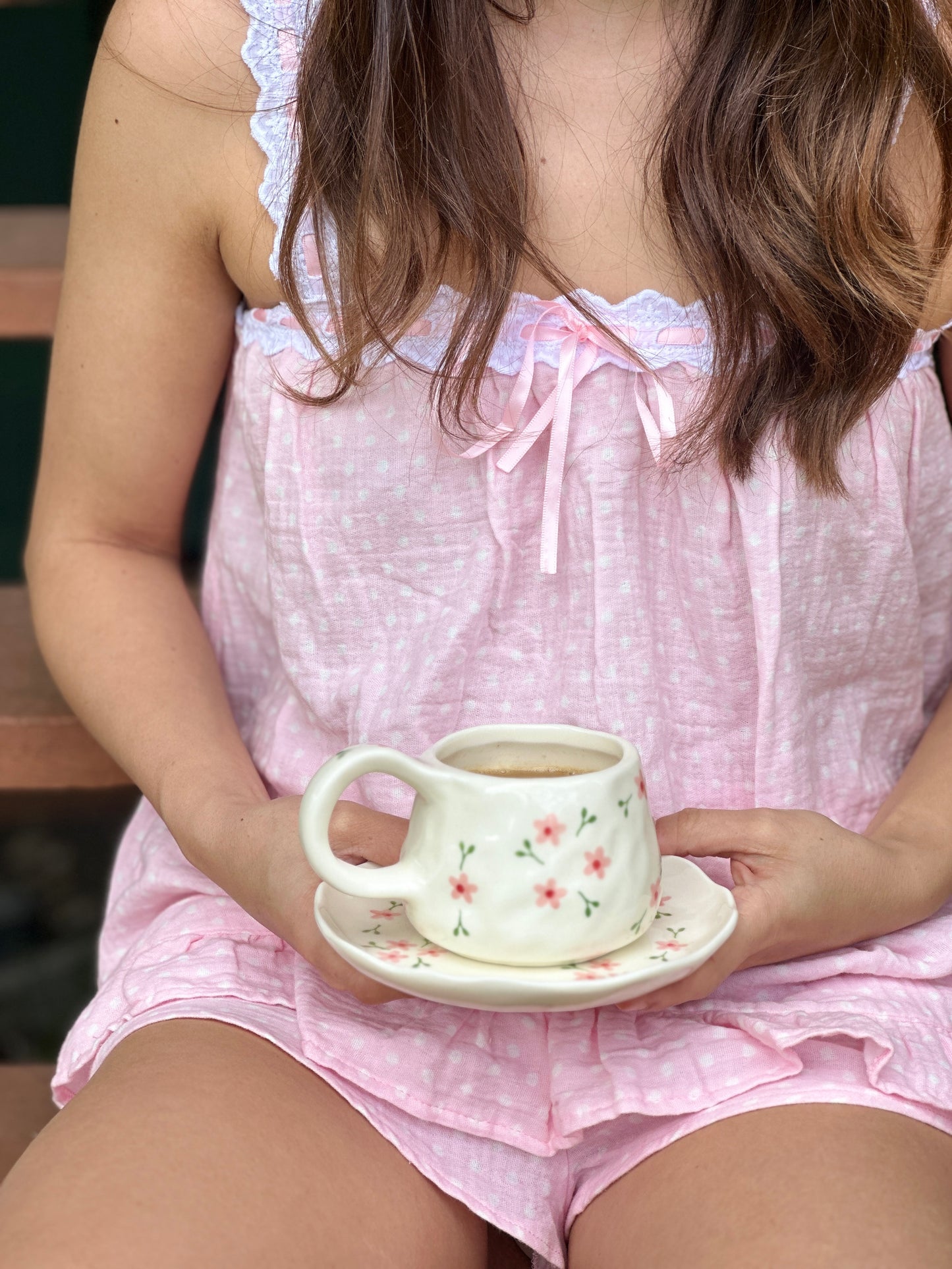 Daisy Eve Ceramic Cup and Saucer