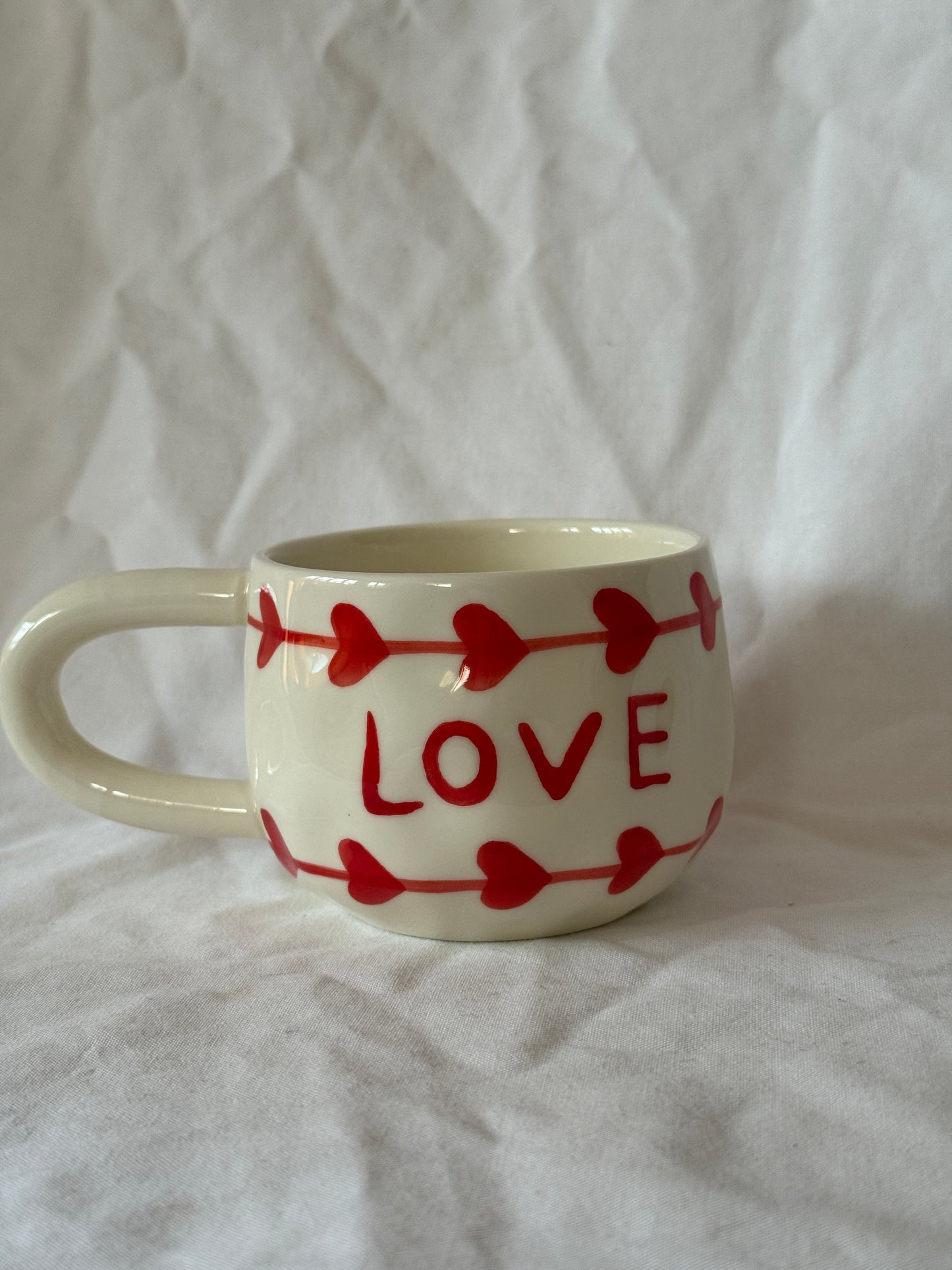 L’amour Ceramic Cup and Saucer