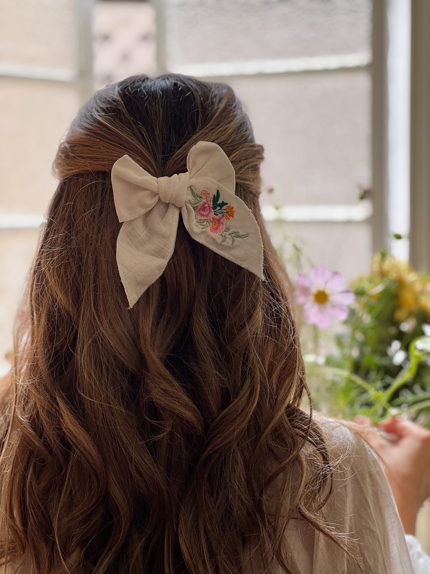 Flower Farm Bow Hair Clip