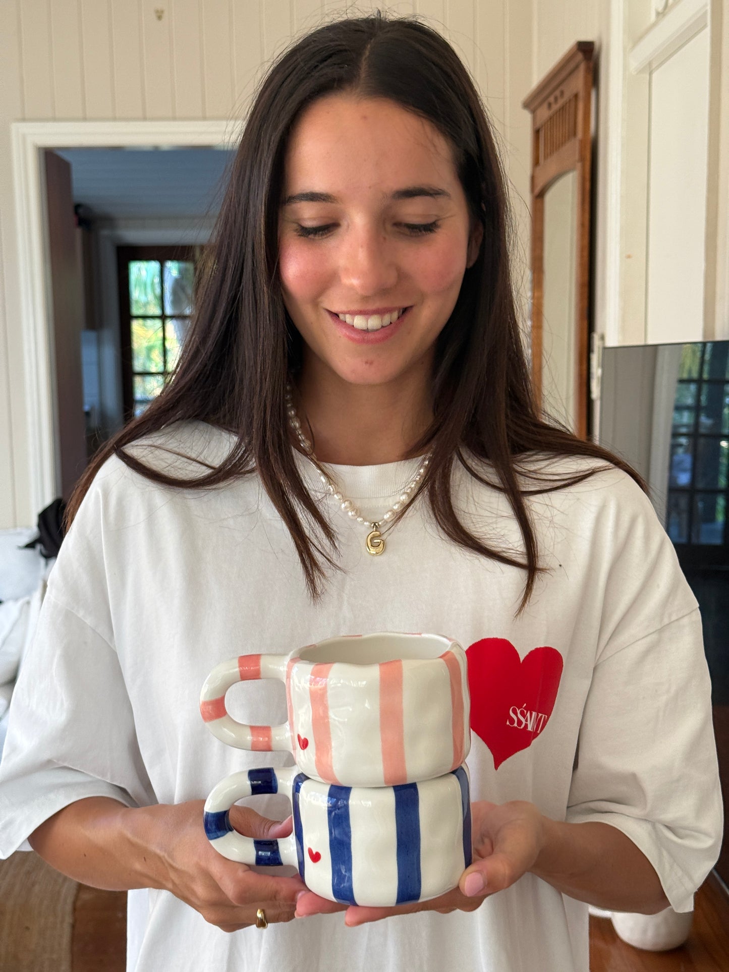 The Love Letter Stripe Mug