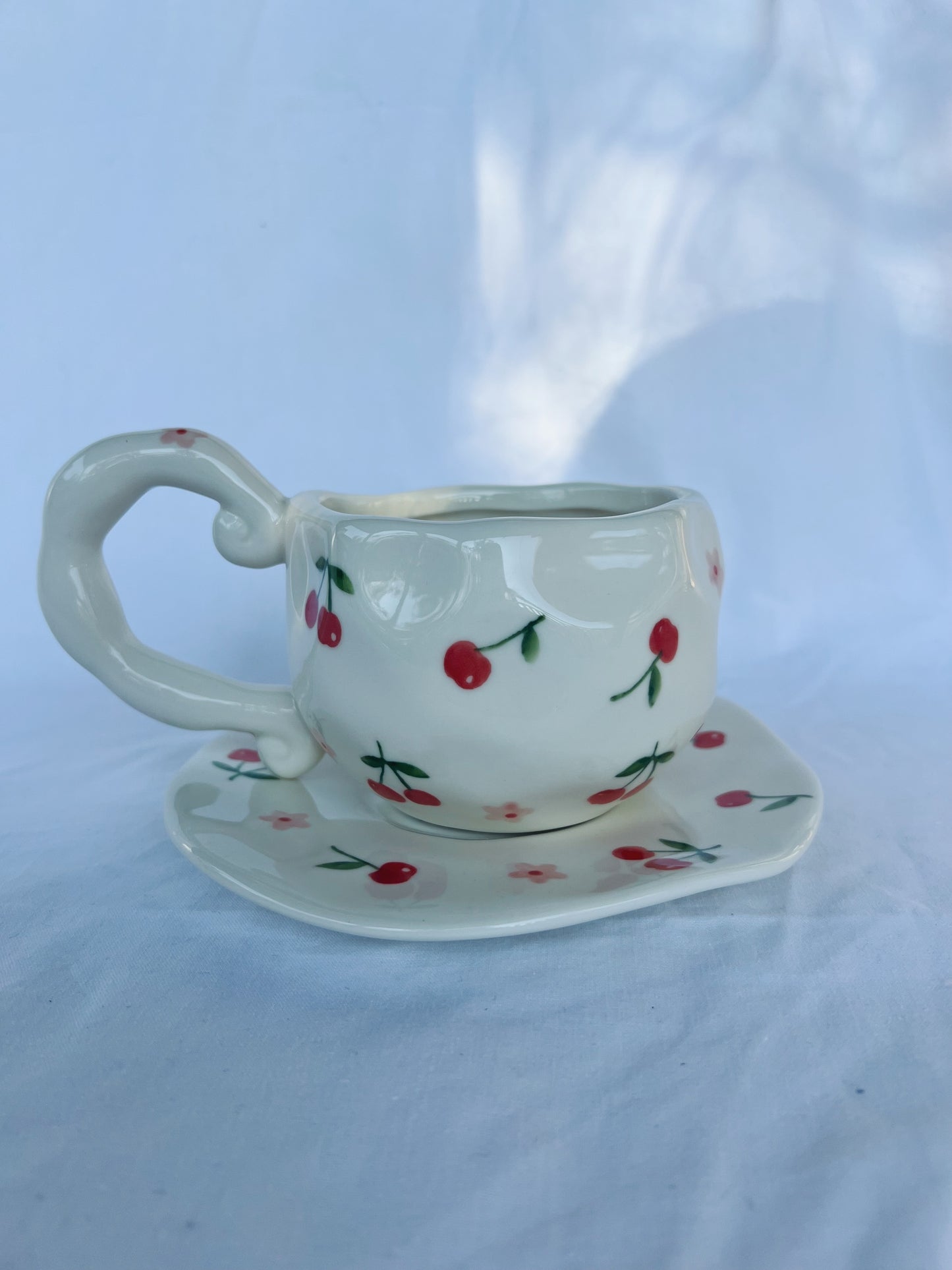 Mon Cherie Ceramic Cup and Saucer