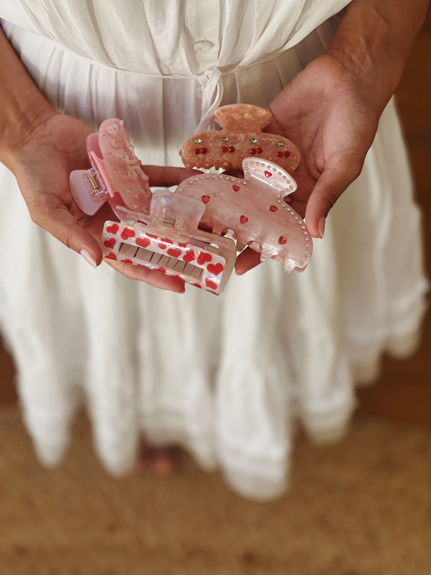 Pink Ballet Bow Hair Claw