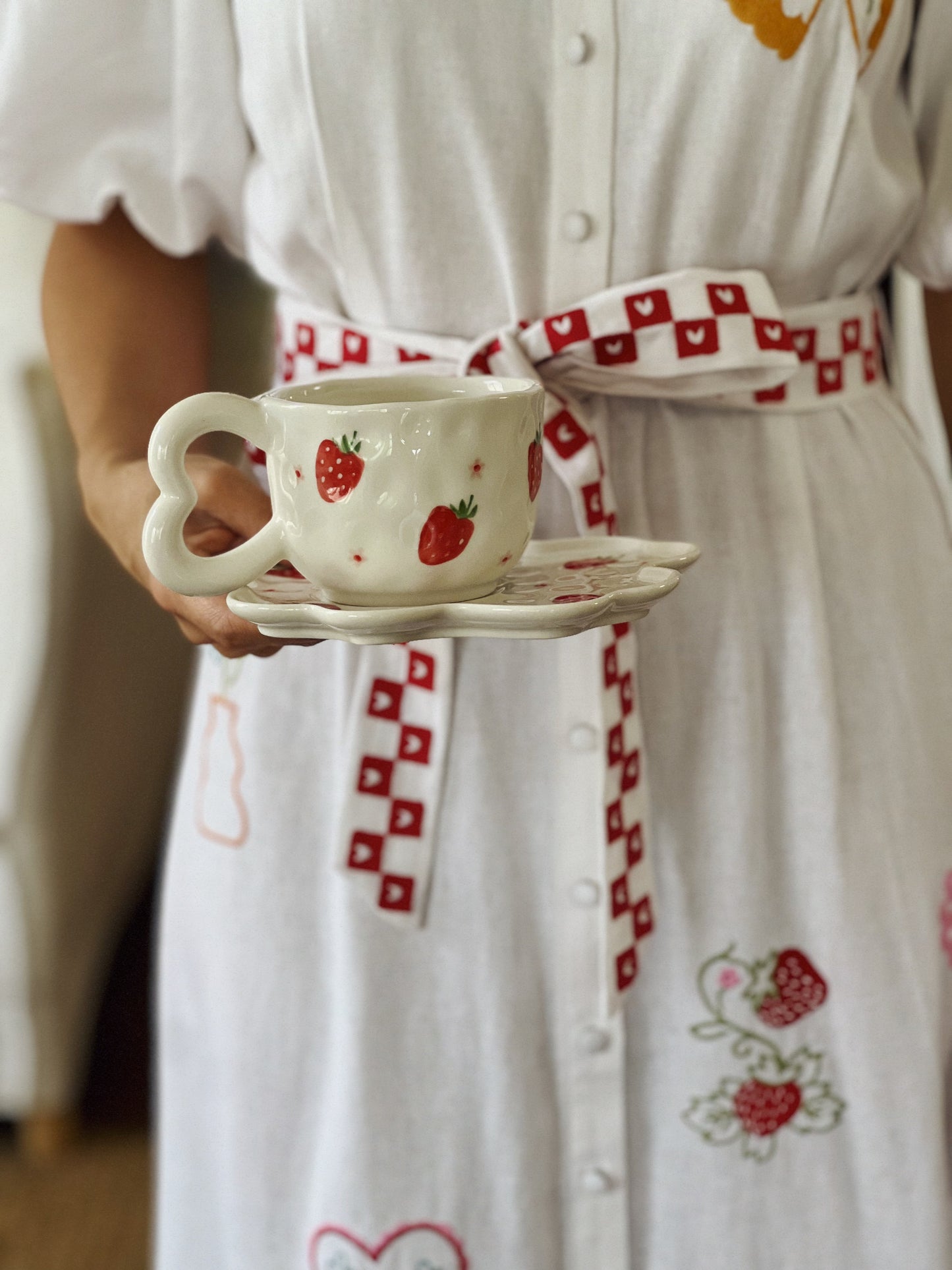 Strawberry Sunday Ceramic Mug