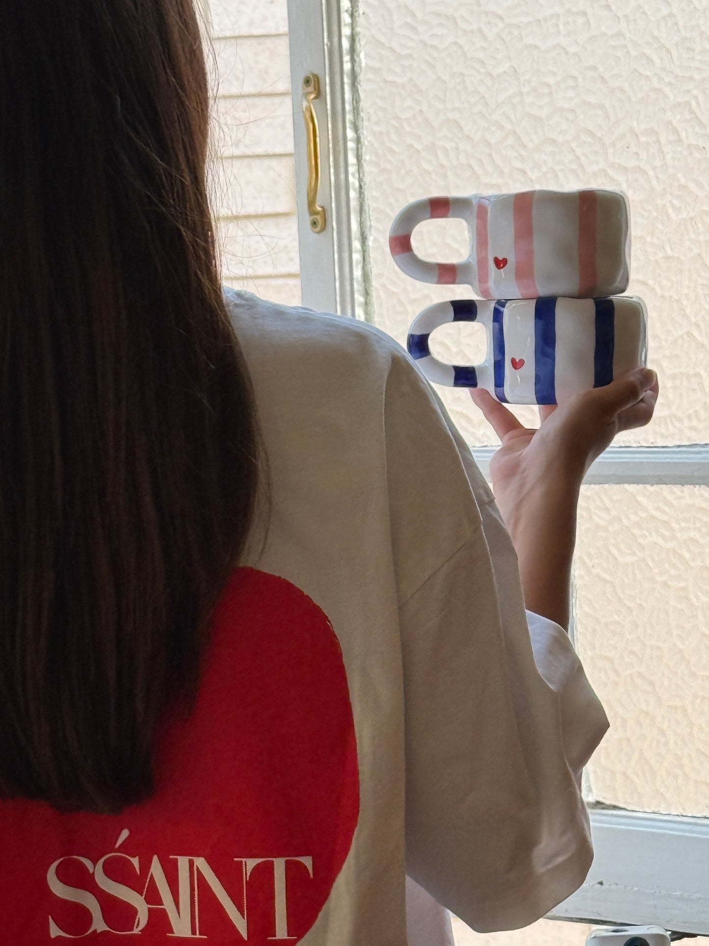 The Love Letter Stripe Mug