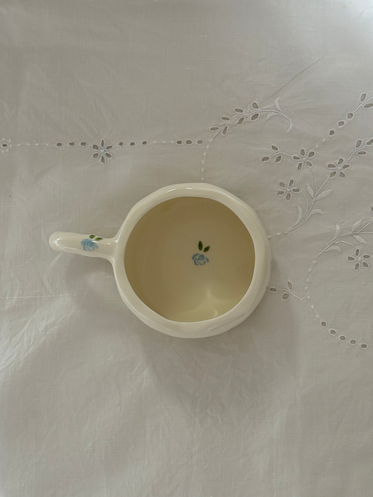 Seaside Rose Ceramic Cup and Saucer