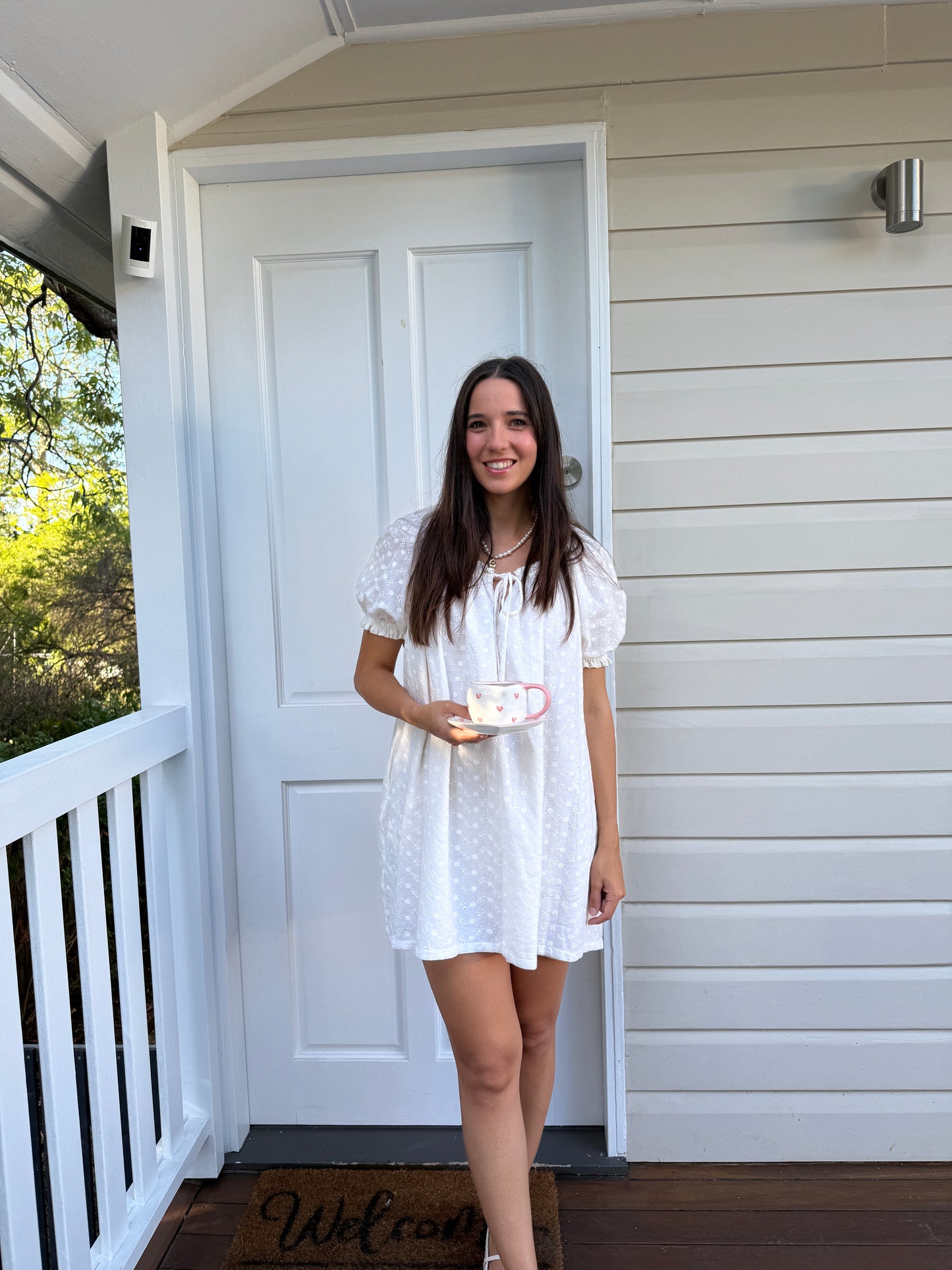 Sweetheart Ceramic Cup and Saucer