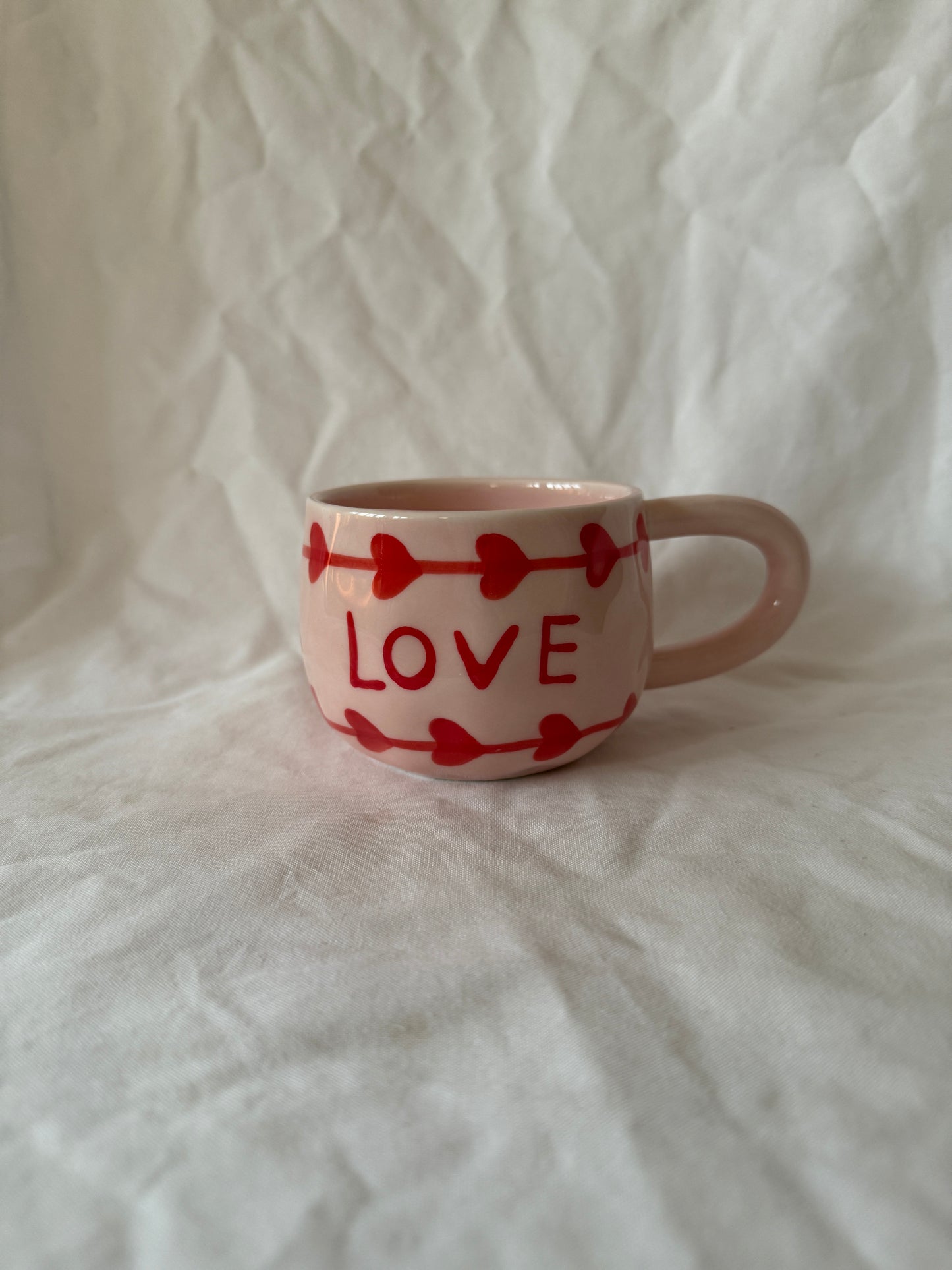 L’amour Ceramic Cup and Saucer