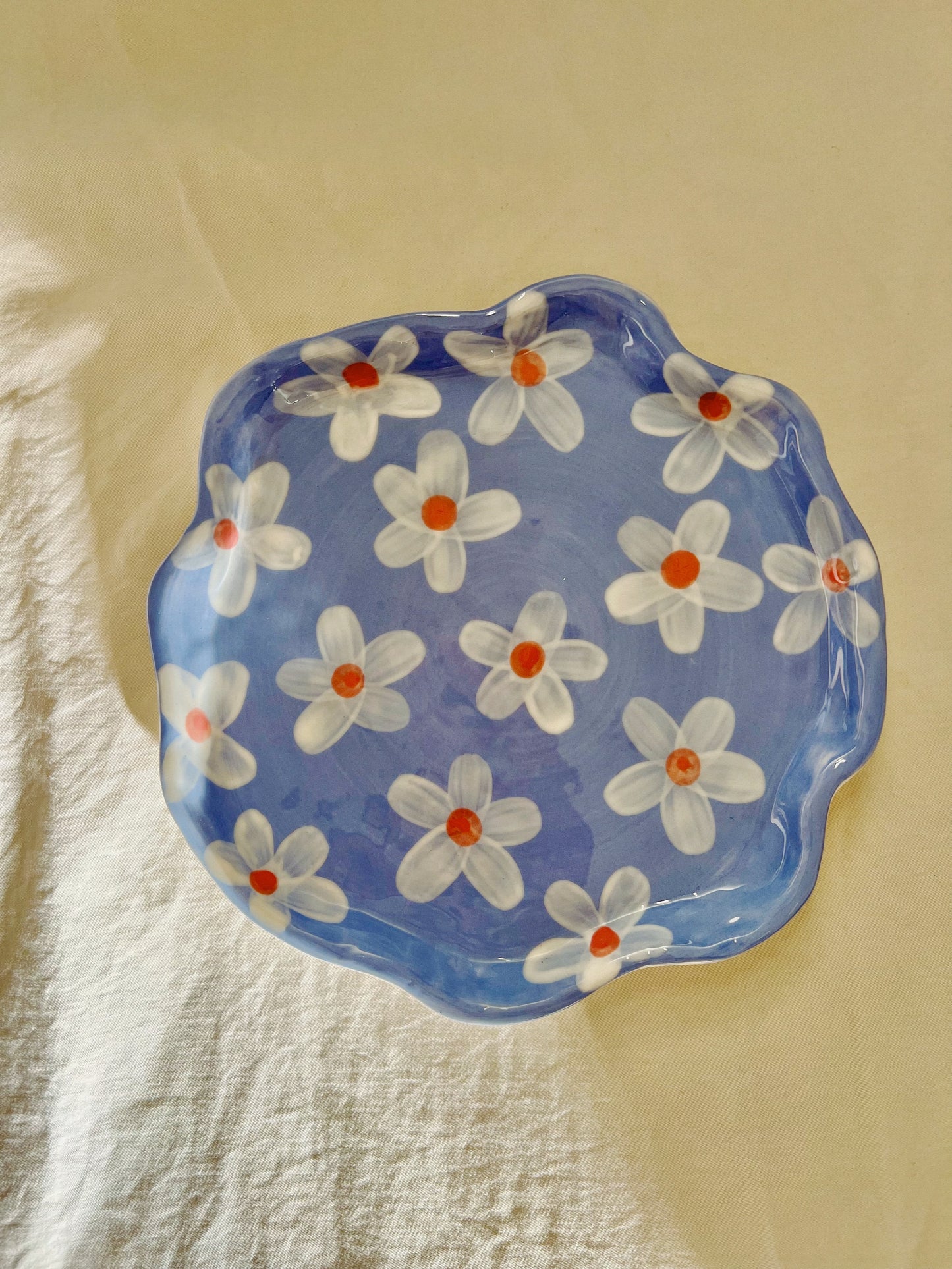 Daisy Blue Mug and Plate