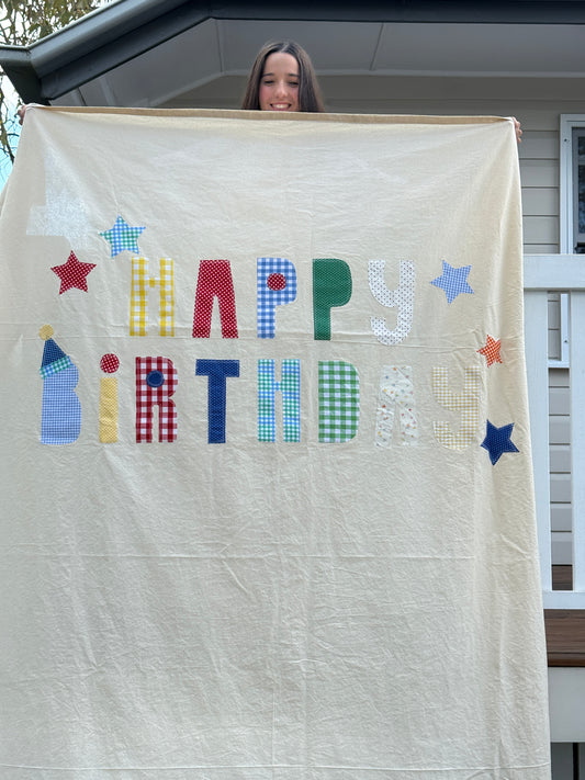 Handmade Birthday Banner Made to Order