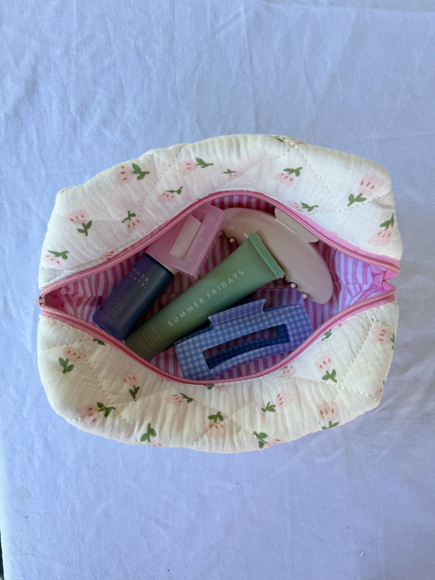 Florence Quilted Beauty Bag