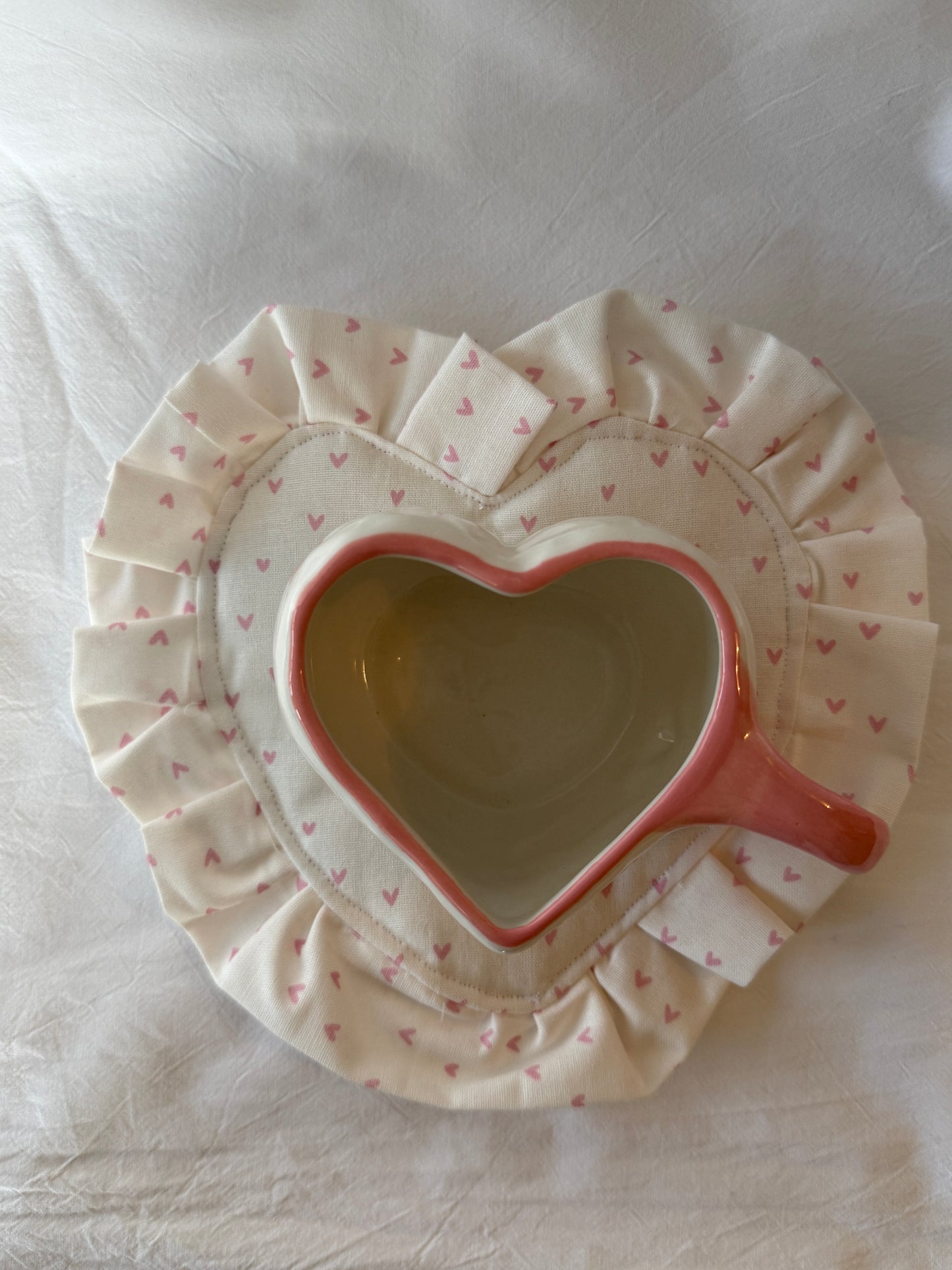 Sweetheart Ceramic Cup and Saucer