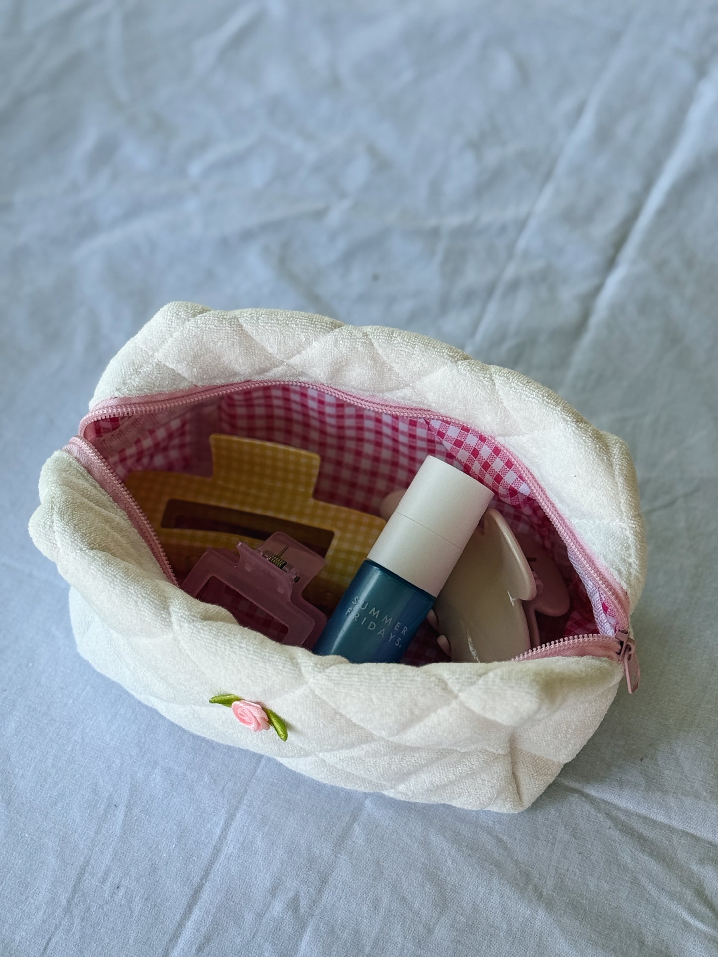 Cora Quilted Beauty Bag