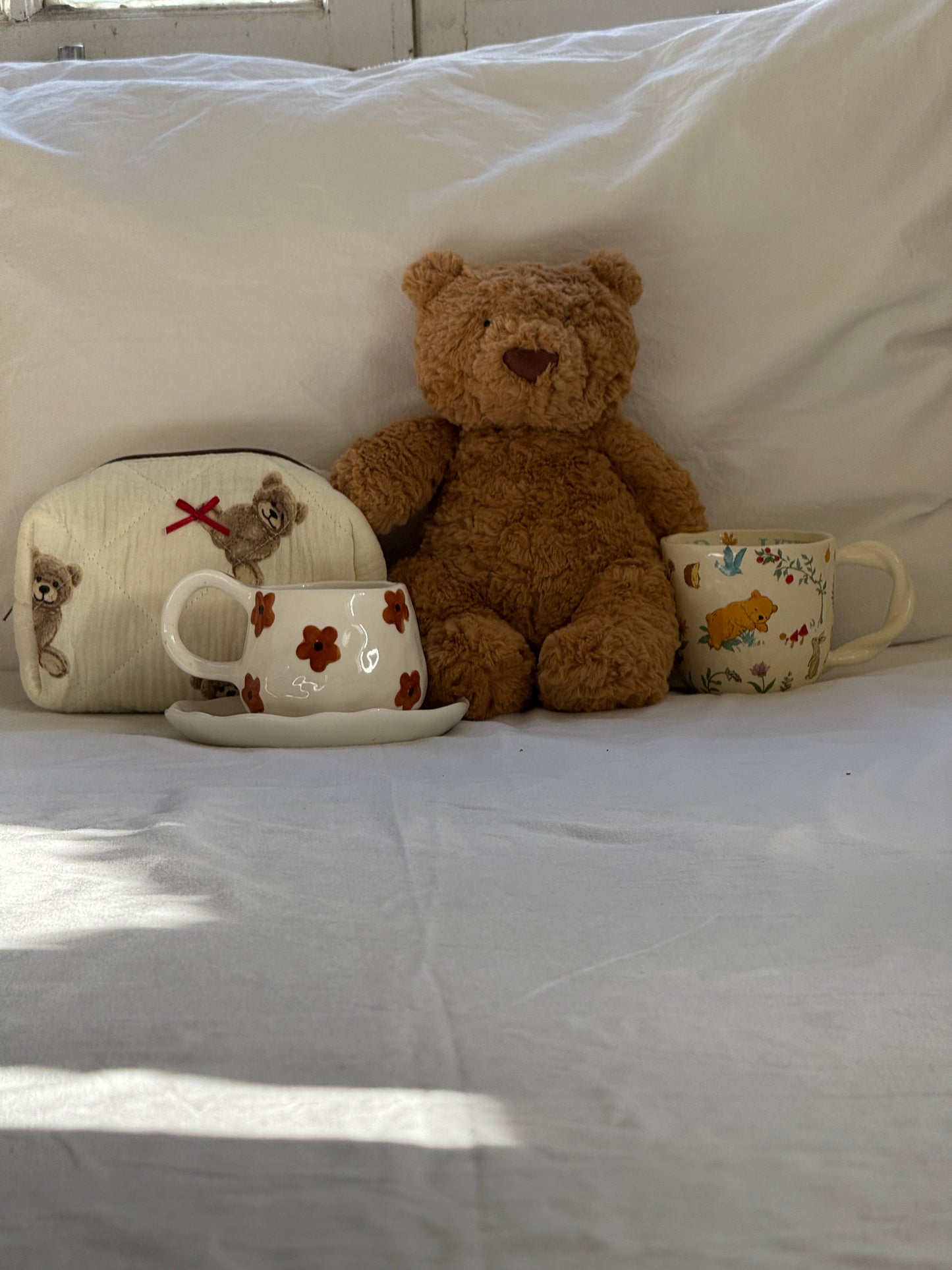 Teddy Quilted Beauty Bag
