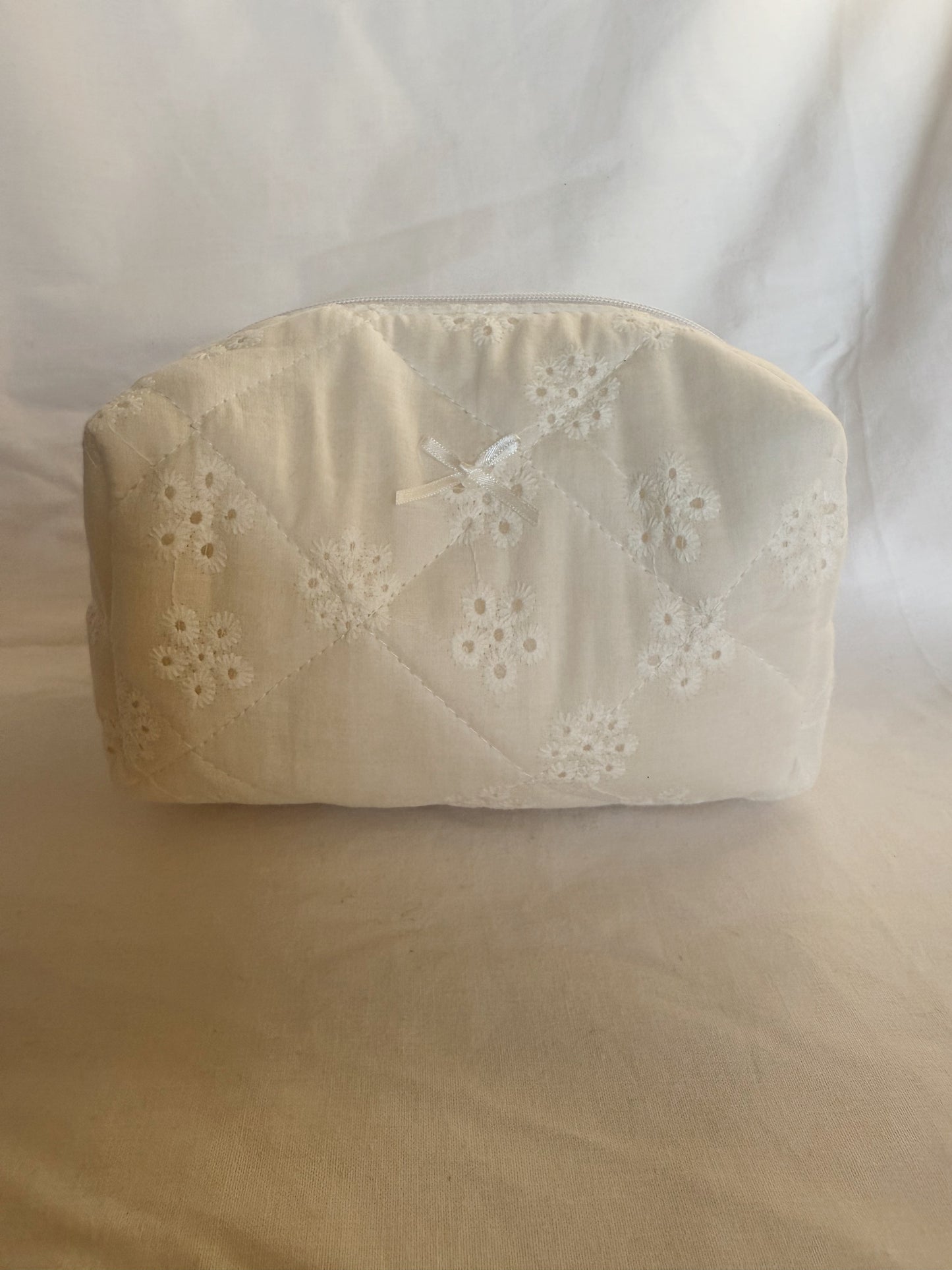 Pearl Quilted Beauty Bag