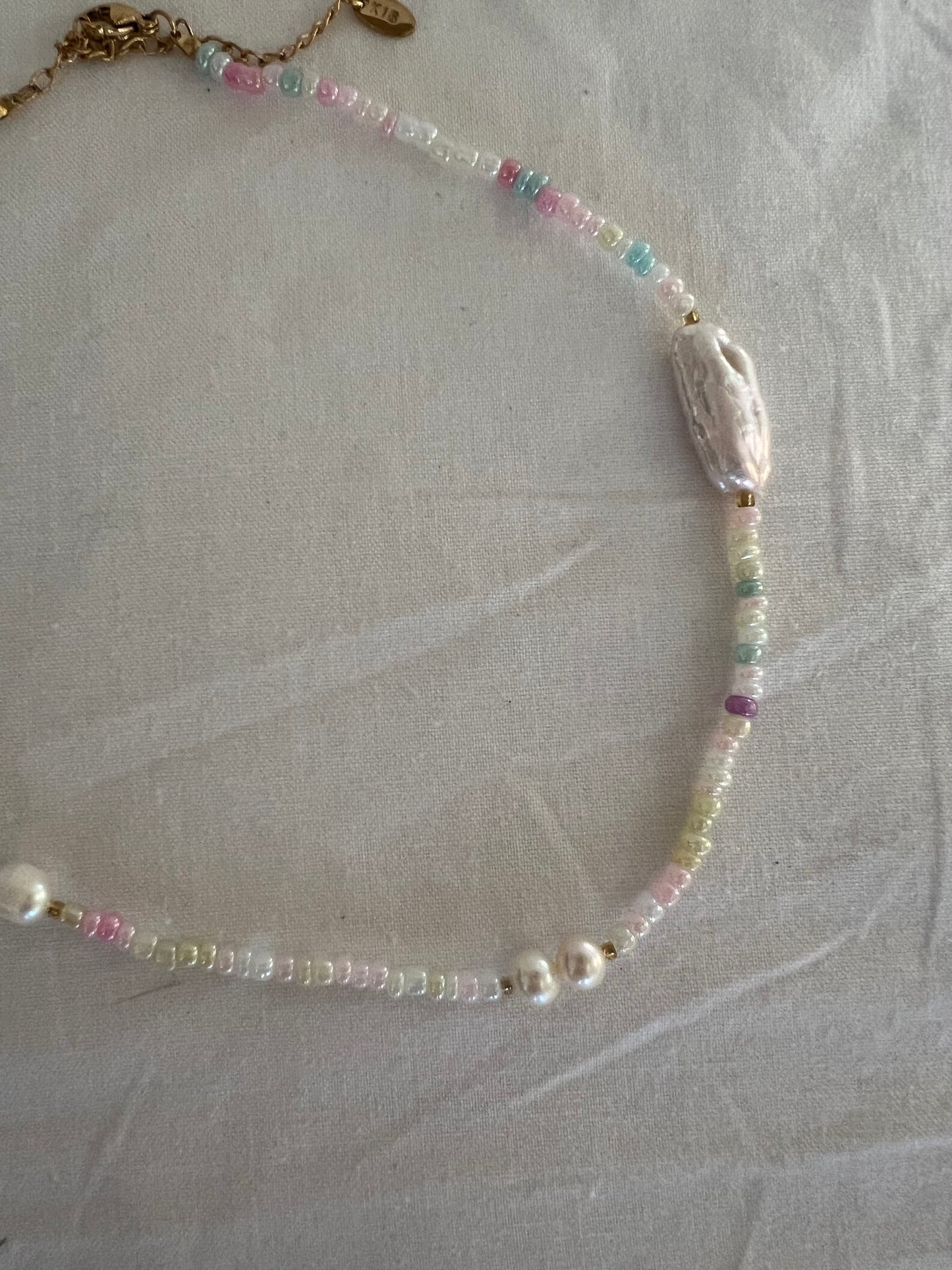 Perfect Pink Beaded Necklace