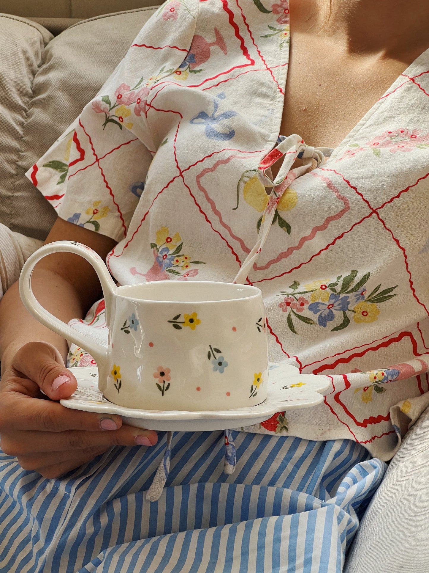 Meadow Mae Ceramic Cup and Saucer