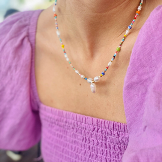 Little Cove Pearl and Bead Necklace