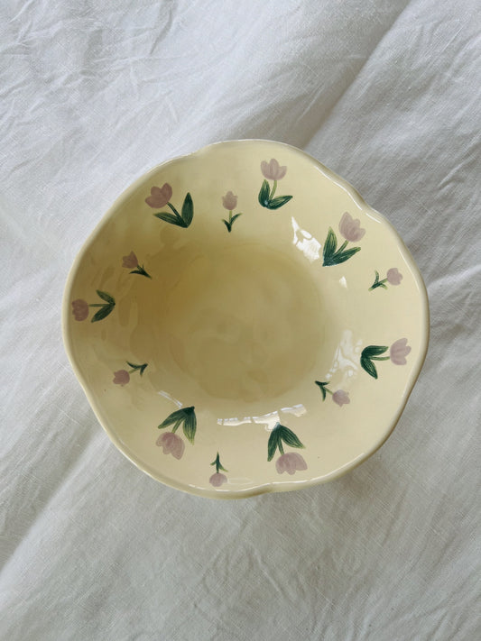 Lilac Tulip Ceramic Bowl