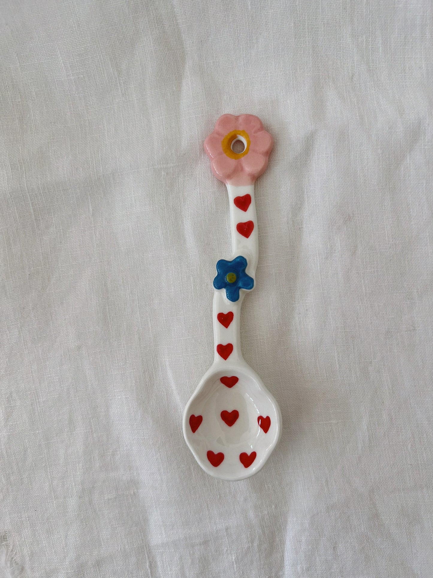 Love Blooms Ceramic Spoon