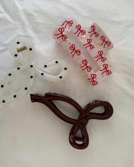 With Love Bow Hair Claw