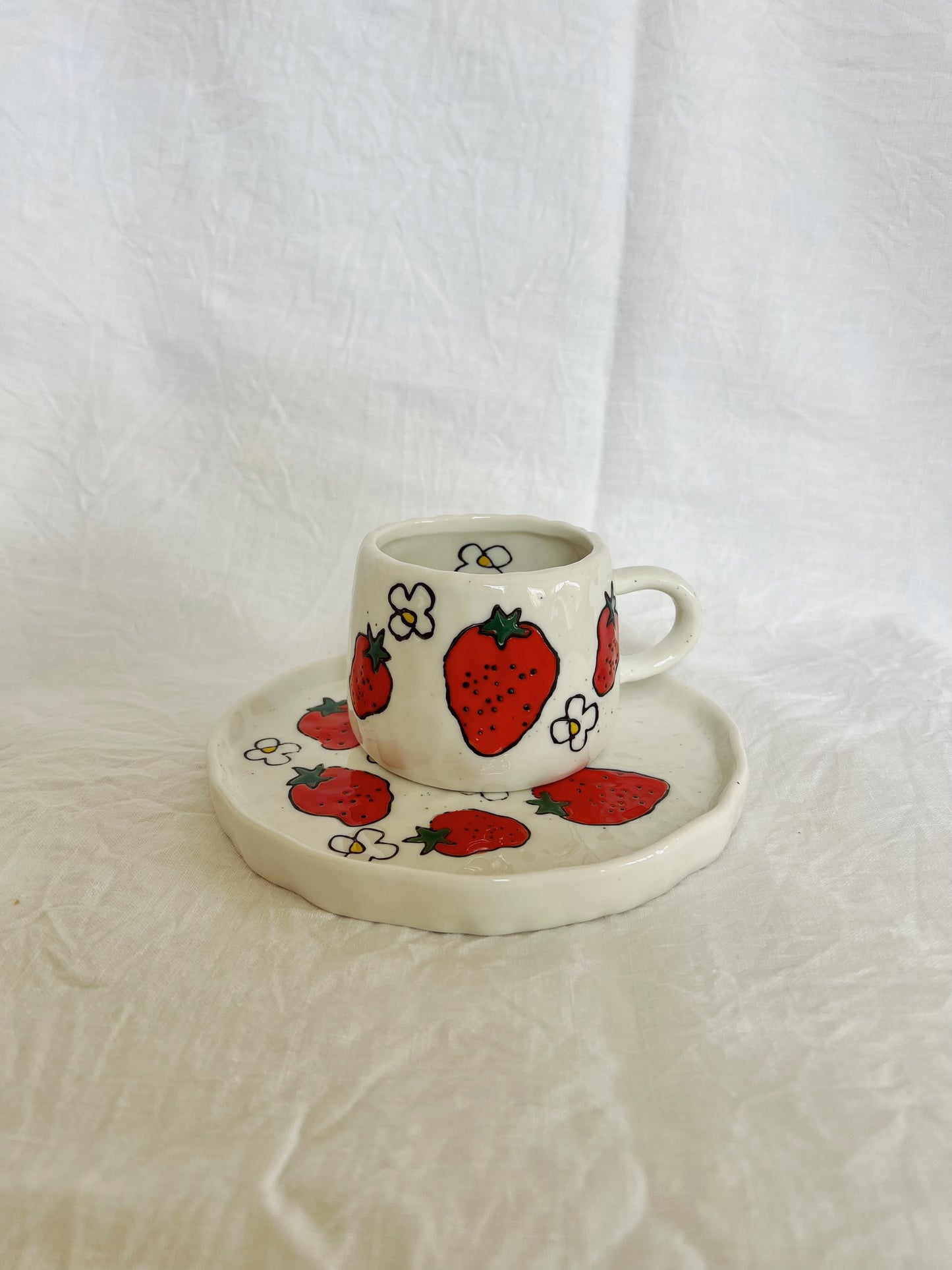 Strawberry Fields Cup and Saucer