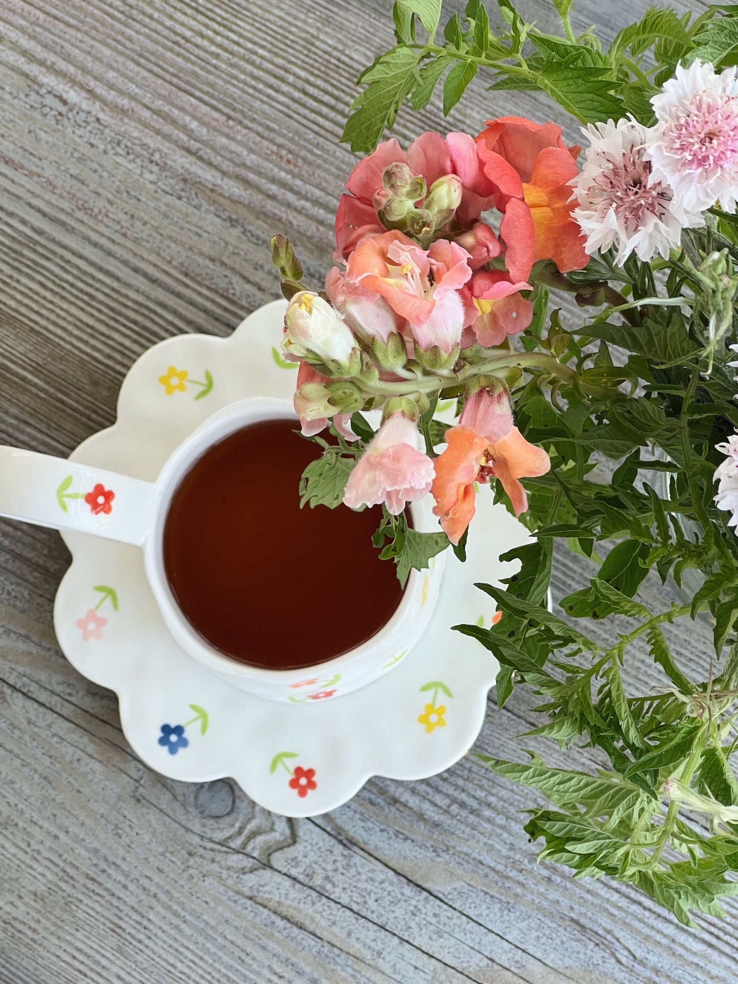 Mia Bloom Ceramic Cup and Saucer