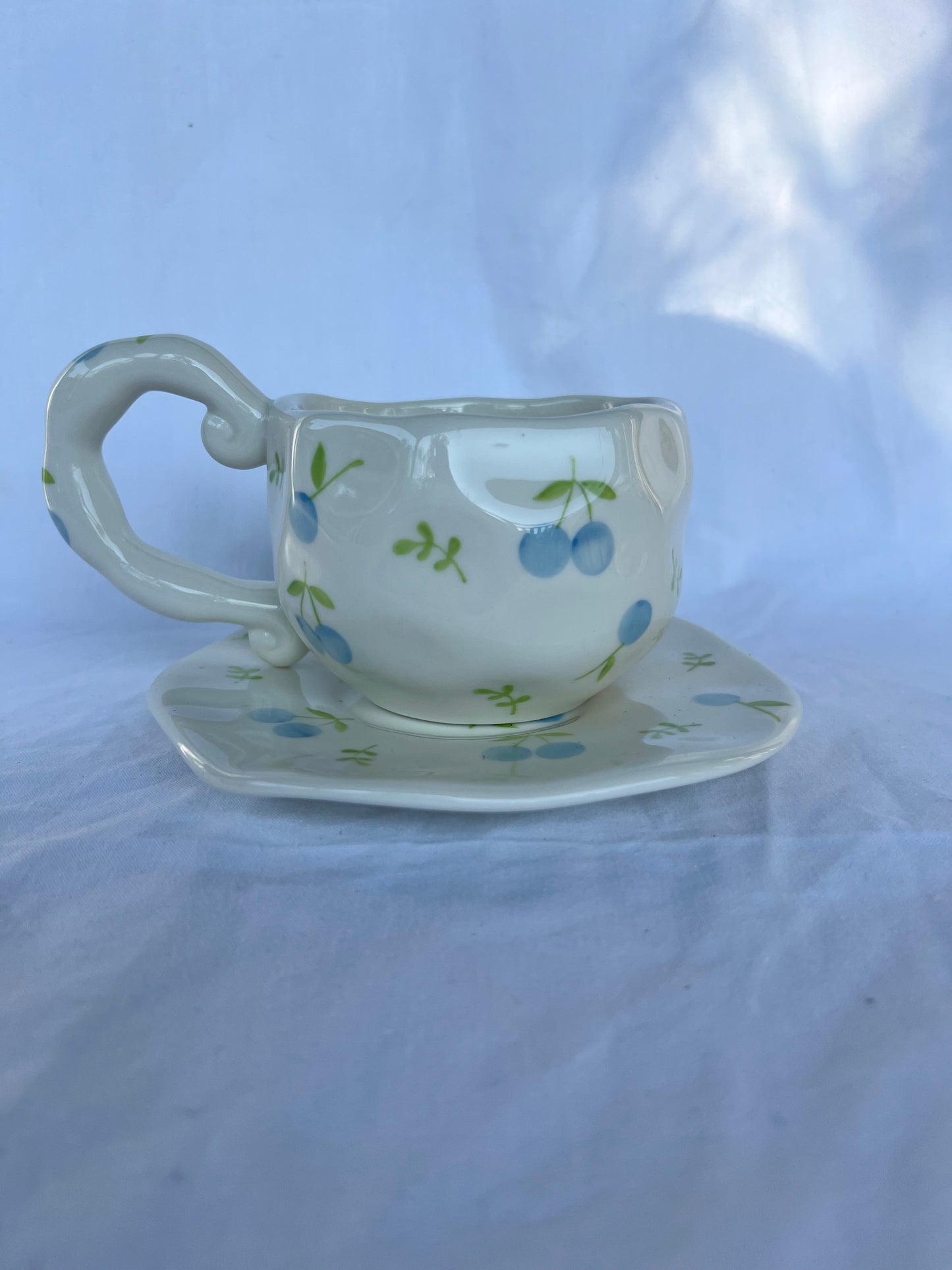 Leni Faye Ceramic Cup and Saucer