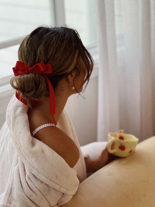 Ribbon Bow Hair Clips