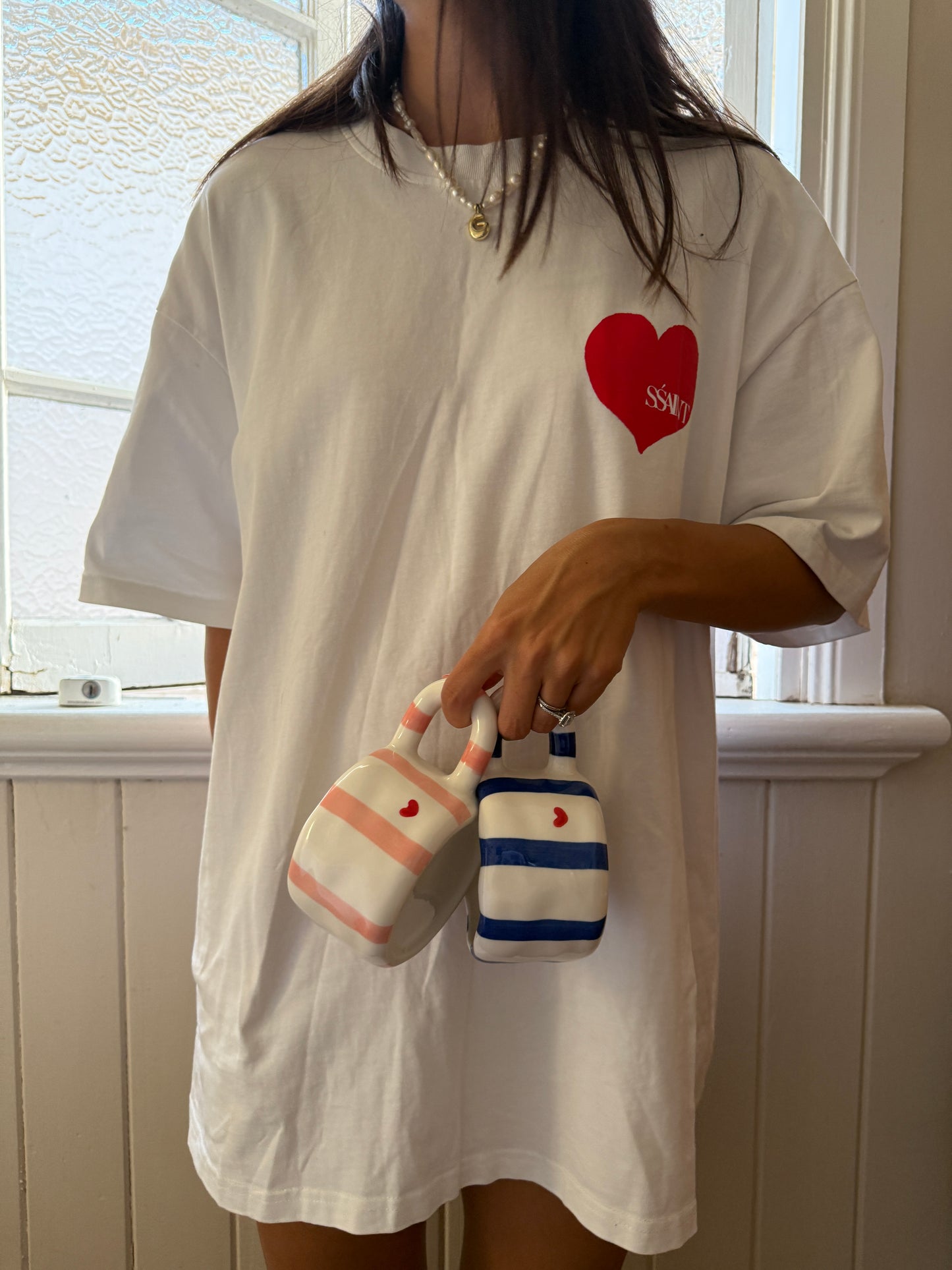 The Love Letter Stripe Mug
