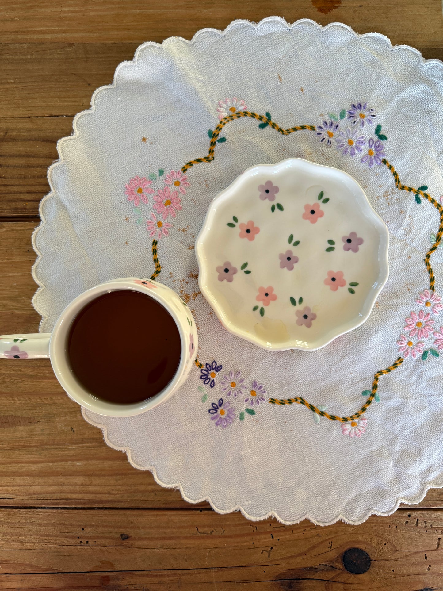 Noa May Ceramic Cup and Saucer
