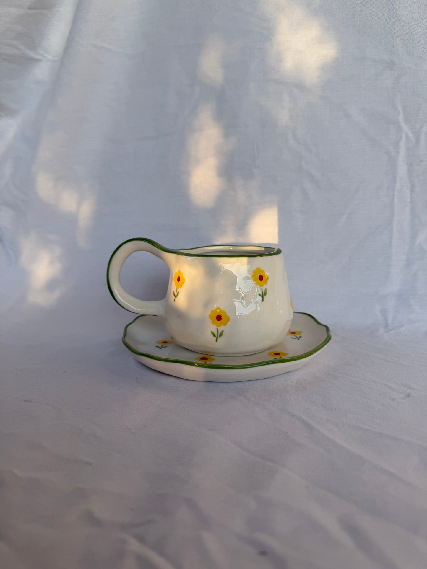 Marigold Ceramic Cup and Saucer