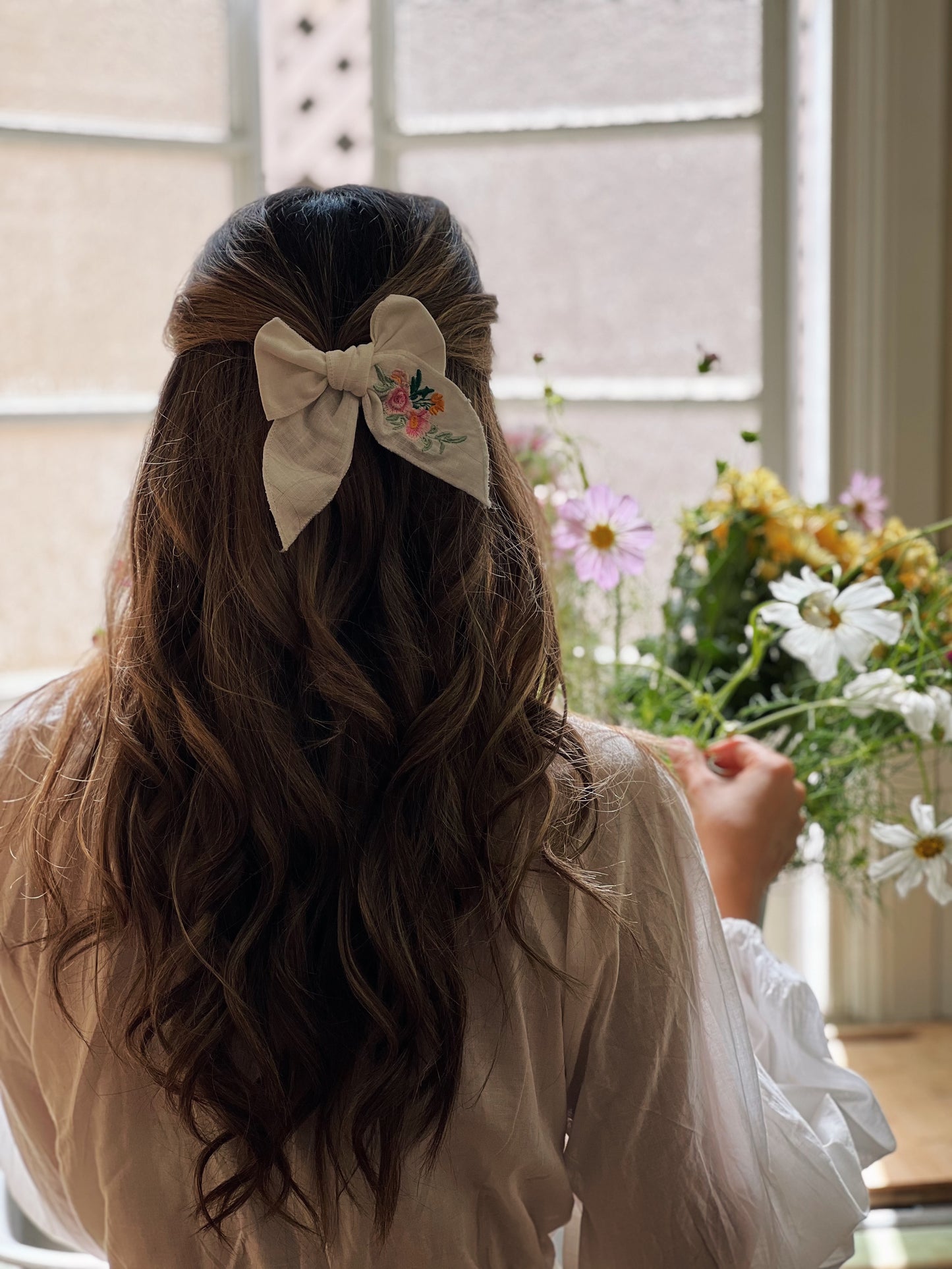 Flower Farm Bow Hair Clip