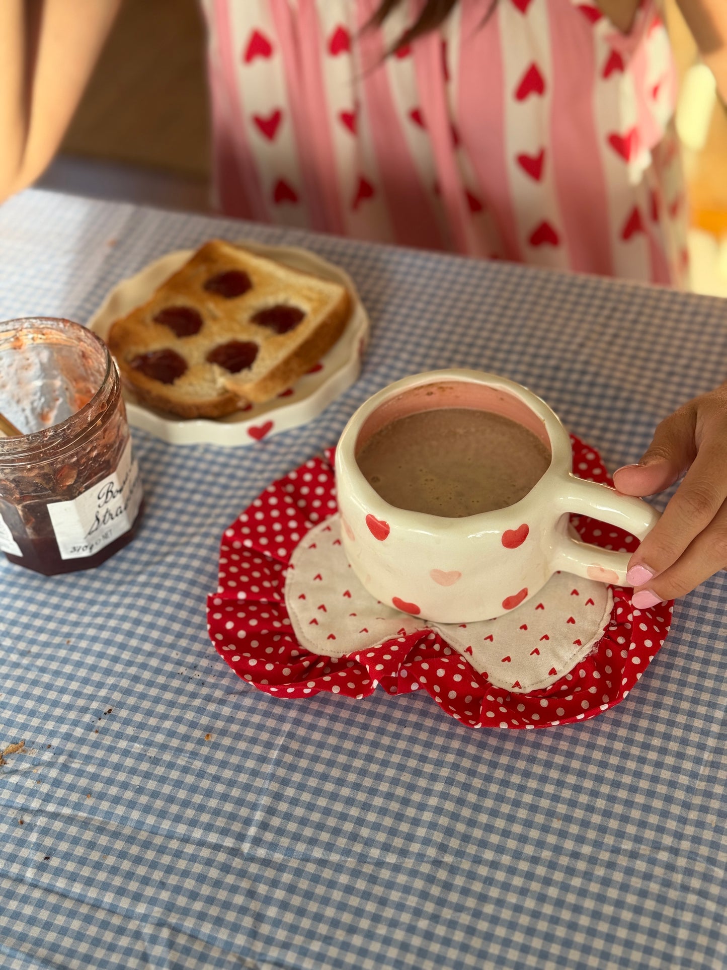 Love Note Handmade Heart Coasters