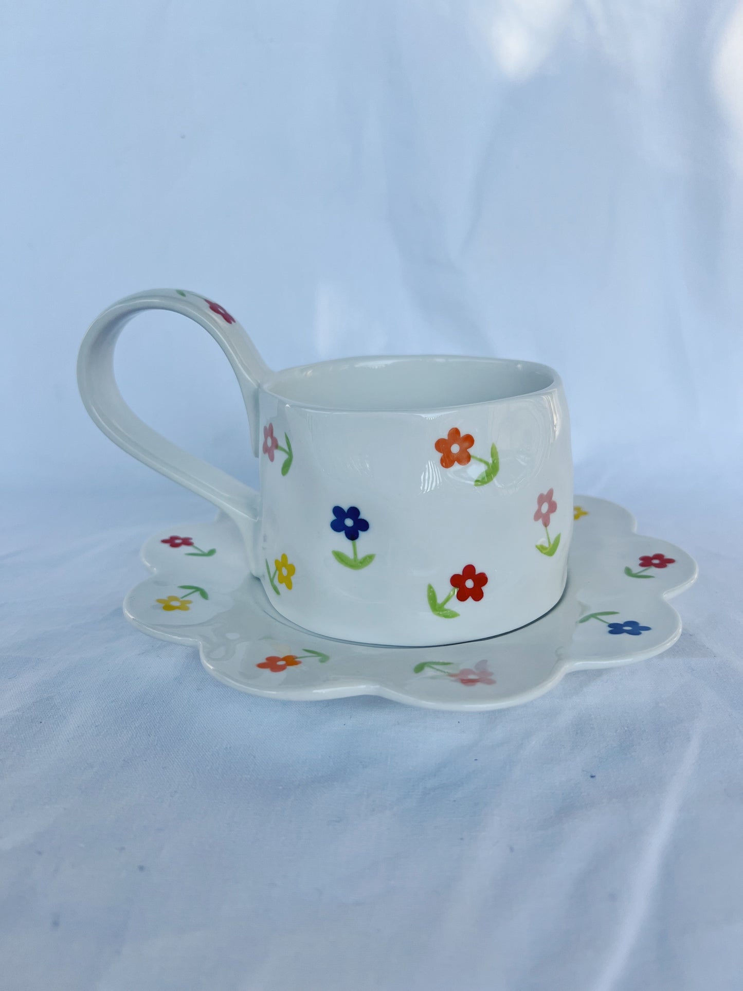 Mia Bloom Ceramic Cup and Saucer